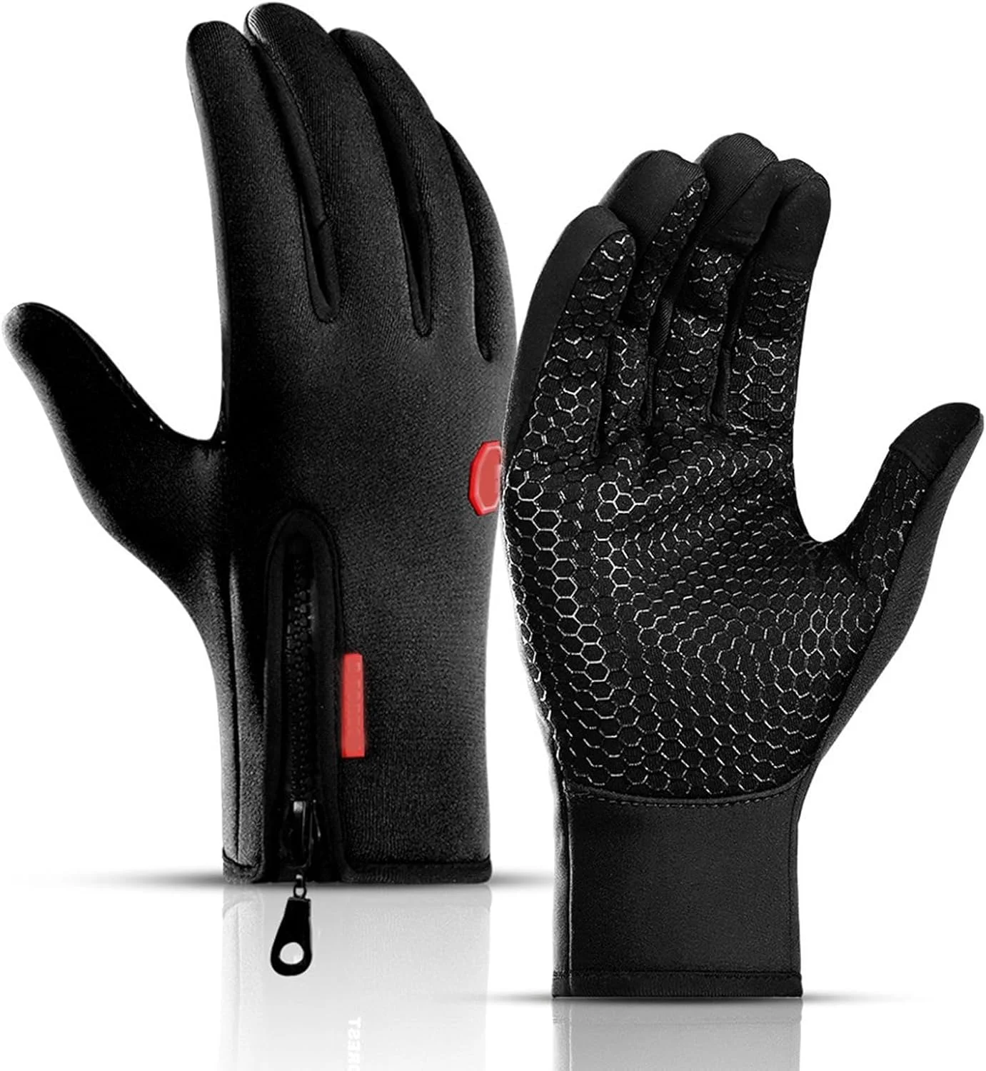 دستکش های گرم تمام انگشتی | دستکش های ضد باد گرم کننده دست، دستکش های ارگونومیک ضد آب با قابلیت لمسی برای پیاده روی، اسنوبورد، اسکی، دوچرخه سواری، ورزش، کار و سورتمه سواری دستکش های گرم تمام انگشتی | دستکش های ضد باد گرم کننده دست، دستکش های ارگونومیک ضد آب با قابلیت لمسی برای پیاده روی، اسنوبورد، اسکی، دوچرخه سواری، ورزش، کار و سورتمه سواری