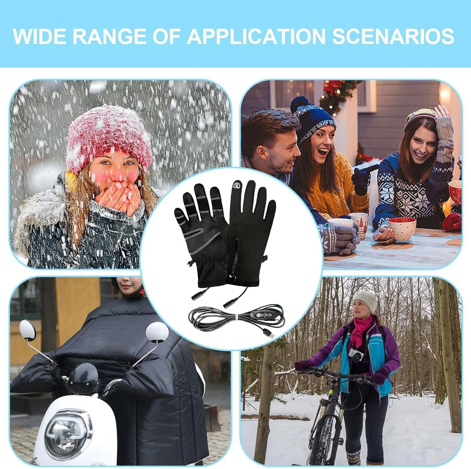 دستکش های گرمایشی، دستکش های گرم شونده لمسی - 3 حالت گرم کننده زمستانی برای مردان و زنان، مناسب رفت و آمد، دوچرخه سواری، موتور سواری، مسافرت های ورزشی، ماهیگیری و فعالیت های فضای باز دستکش های گرمایشی، دستکش های گرم شونده لمسی - 3 حالت گرم کننده زمستانی برای مردان و زنان، مناسب رفت و آمد، دوچرخه سواری، موتور سواری، مسافرت های ورزشی، ماهیگیری و فعالیت های فضای باز