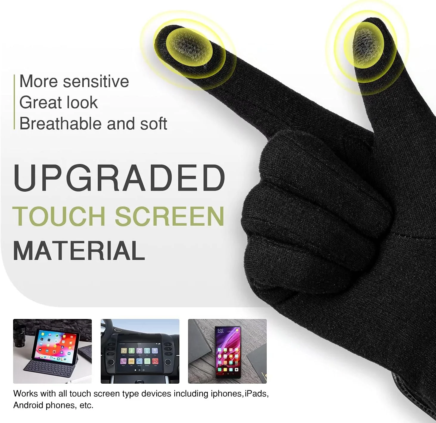 دستکش های زمستانی گرم زنانه، دستکش های رانندگی ضد باد با آستر پشمی برای کار با صفحه لمسی و گرم نگه داشتن دست ها از برند Alepo دستکش های زمستانی گرم زنانه، دستکش های رانندگی ضد باد با آستر پشمی برای کار با صفحه لمسی و گرم نگه داشتن دست ها از برند Alepo