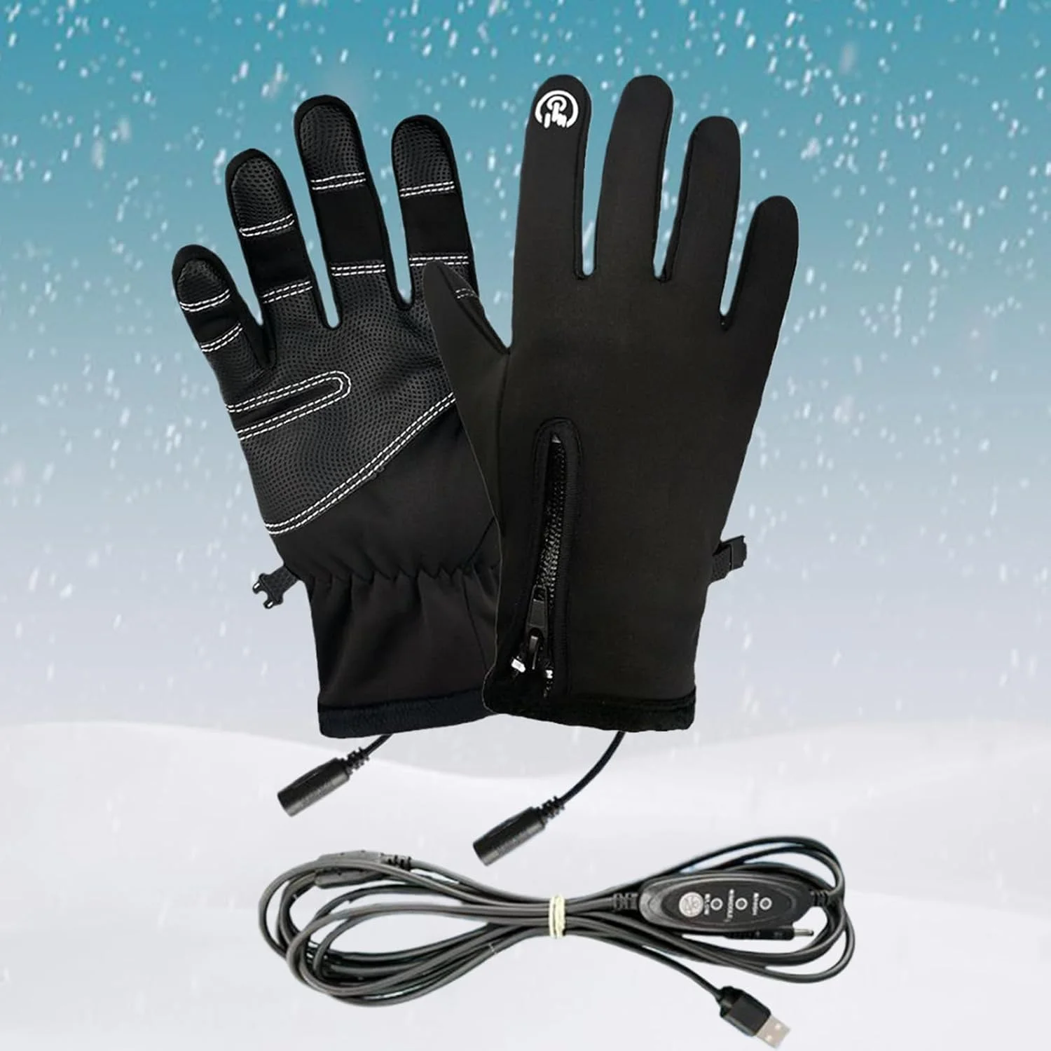 دستکش های گرمایشی، دستکش های لمسی گرم شونده USB قابل شارژ | دستکش های حرارتی زمستانی ضد باد برای مسافرت، کوهنوردی، اسکی در فضای باز، ماهیگیری، دویدن، دوچرخه سواری در هوای سرد دستکش های گرمایشی، دستکش های لمسی گرم شونده USB قابل شارژ | دستکش های حرارتی زمستانی ضد باد برای مسافرت، کوهنوردی، اسکی در فضای باز، ماهیگیری، دویدن، دوچرخه سواری در هوای سرد