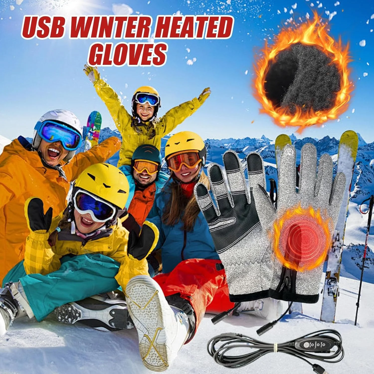 دستکش های گرمایشی | گرم کننده های دستی USB لمسی برقی، 3 تنظیمات گرم کننده دستکش زمستانی برای زنان و مردان رفت و آمد دوچرخه سواری موتور سیکلت تورهای ورزشی مسافرت ماهیگیری در فضای باز دستکش های گرمایشی | گرم کننده های دستی USB لمسی برقی، 3 تنظیمات گرم کننده دستکش زمستانی برای زنان و مردان رفت و آمد دوچرخه سواری موتور سیکلت تورهای ورزشی مسافرت ماهیگیری در فضای باز