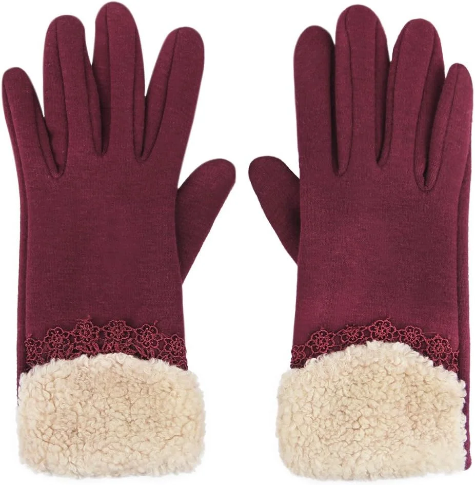 دستکش های لمسی زنانه دستکش های زمستانی تمام انگشتی دستکش های ضخیم گرم ضد لغزش پشمی گرم کننده مچ دست دستکش رانندگی در فضای باز دستکش دوچرخه سواری گرم کننده دست توری پاپیونی برای دختران دستکش های لمسی زنانه دستکش های زمستانی تمام انگشتی دستکش های ضخیم گرم ضد لغزش پشمی گرم کننده مچ دست دستکش رانندگی در فضای باز دستکش دوچرخه سواری گرم کننده دست توری پاپیونی برای دختران