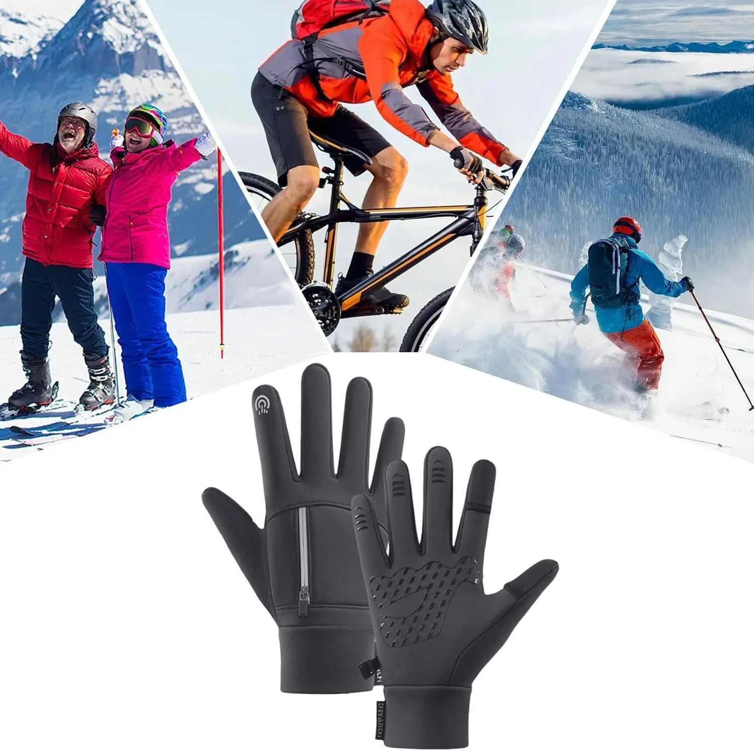 دستکش زمستانی - دستکش کار با قابلیت لمسی - دستکش های گرم زمستانی برای دویدن و ارسال پیامک - دستکش های حرارتی با آستر نرم برای آقایان و بانوان دستکش زمستانی - دستکش کار با قابلیت لمسی - دستکش های گرم زمستانی برای دویدن و ارسال پیامک - دستکش های حرارتی با آستر نرم برای آقایان و بانوان