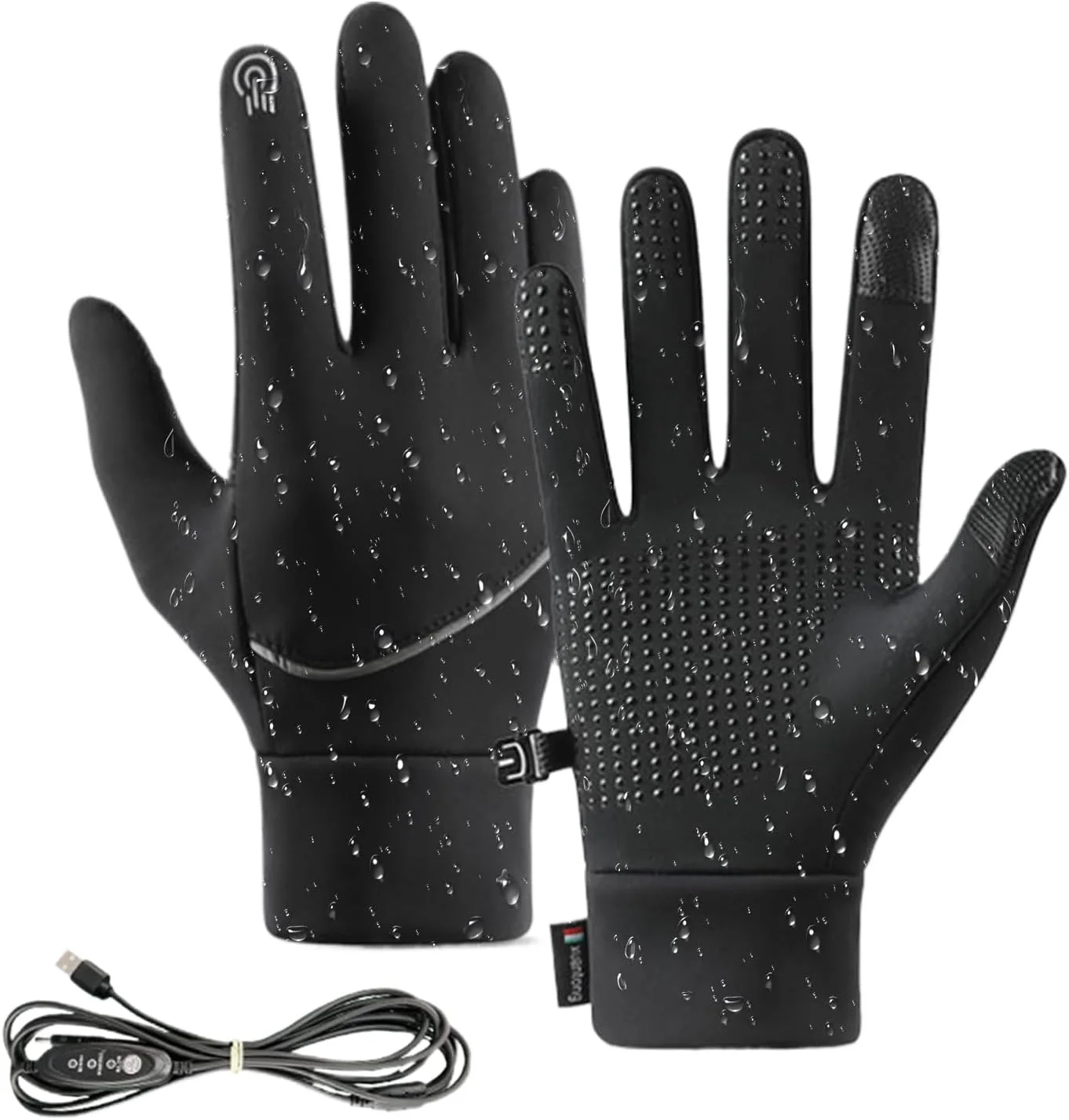 دستکش کار گرم شونده - دستکش گرم کننده برای رانندگی | دستکش های لمسی گرمایش USB برای رفت و آمد در هوای سرد، اسکی، اسنوبرد، جشنواره زمستانی، ساکنان مناطق سردسیر