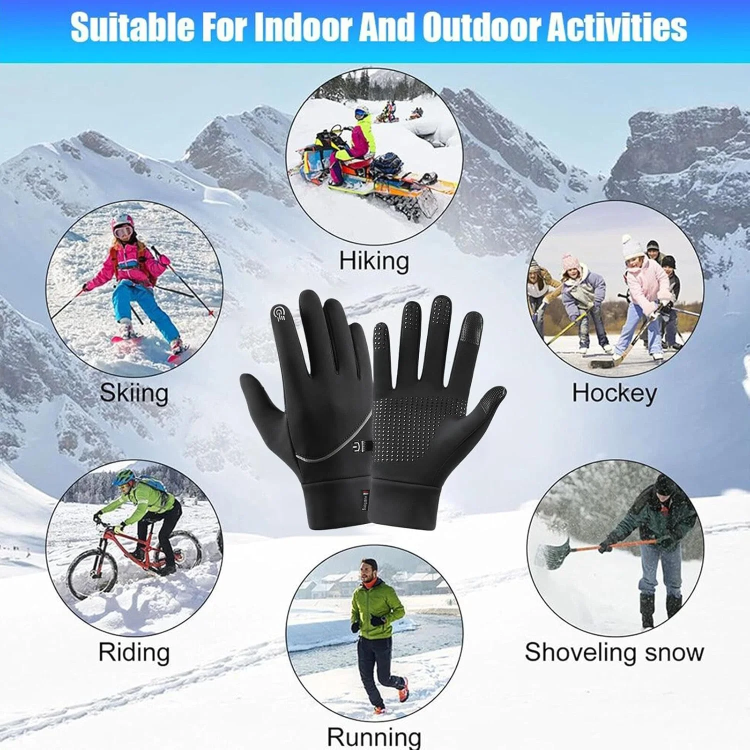 دستکش کار گرم شونده - دستکش گرم کننده برای رانندگی | دستکش های لمسی گرمایش USB برای رفت و آمد در هوای سرد، اسکی، اسنوبرد، جشنواره زمستانی، ساکنان مناطق سردسیر دستکش کار گرم شونده - دستکش گرم کننده برای رانندگی | دستکش های لمسی گرمایش USB برای رفت و آمد در هوای سرد، اسکی، اسنوبرد، جشنواره زمستانی، ساکنان مناطق سردسیر