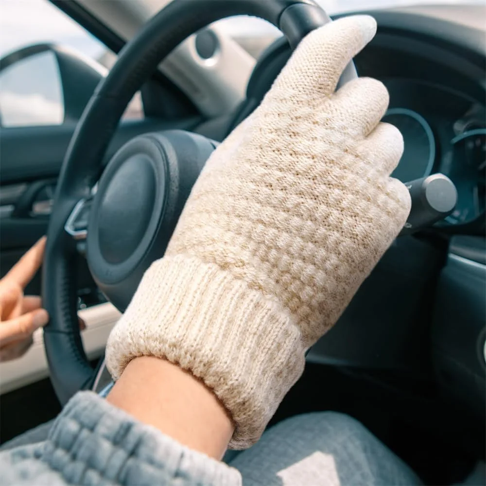 دستکش های زمستانی لمسی زنانه، دستکش های بافتنی پشمی گرم، دستکش های پیامکی زمستانی با سرآستین کشسان، دستکش های یک رنگ گرم و ضد باد، دستکش های پشمی بافتنی صفحه لمسی گرم برای هوای سرد (2 جفت) دستکش های زمستانی لمسی زنانه، دستکش های بافتنی پشمی گرم، دستکش های پیامکی زمستانی با سرآستین کشسان، دستکش های یک رنگ گرم و ضد باد، دستکش های پشمی بافتنی صفحه لمسی گرم برای هوای سرد (2 جفت)