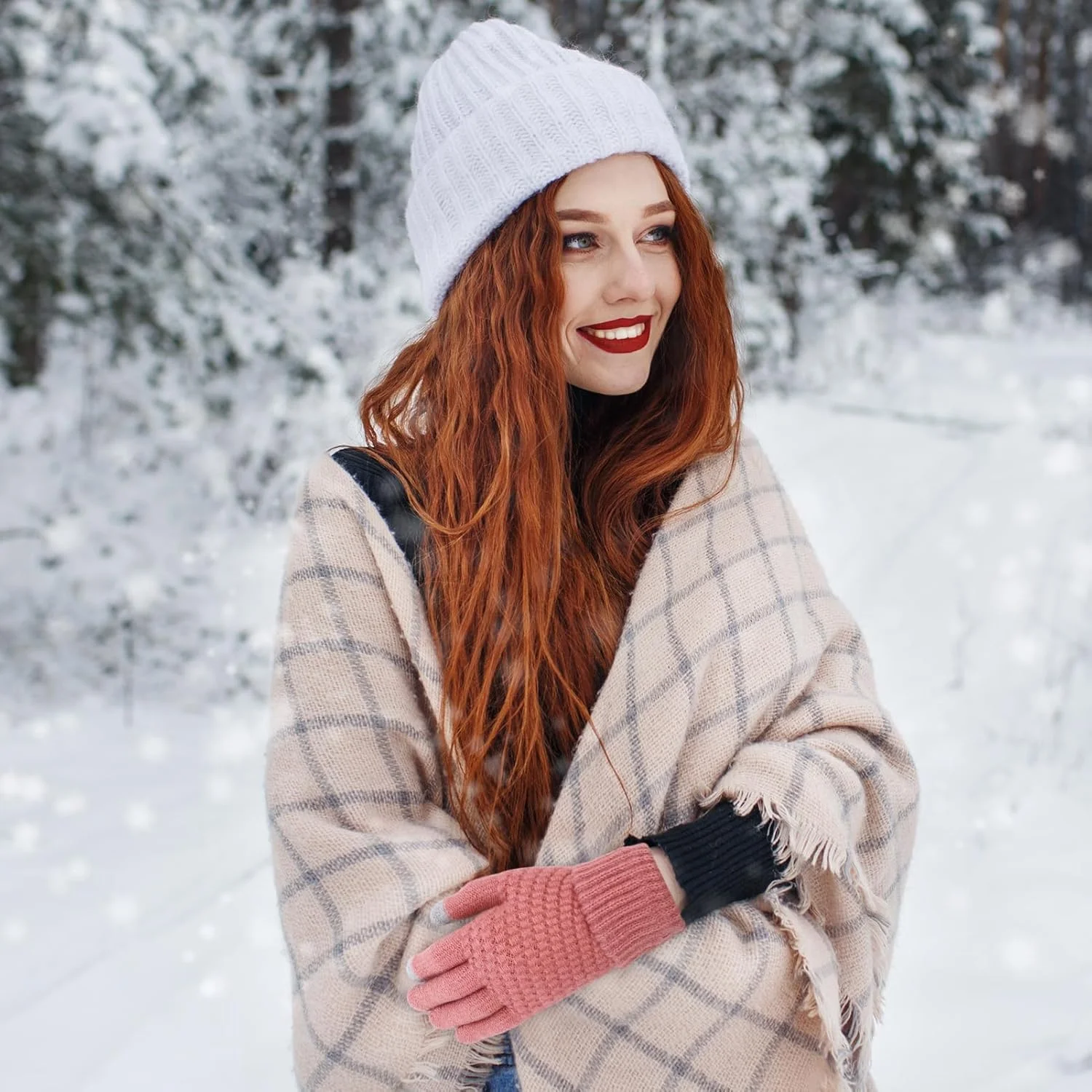 دستکش های لمسی زنانه دستکش های لمسی مردانه دستکش های زمستانی گرم دستکش های لمسی مناسب استفاده روزانه دستکش های بافتنی با سرآستین های مخملی و کشسان لوازم جانبی گرم زمستانی برای رانندگی دوچرخه سواری 4 جفت، سایز M دستکش های لمسی زنانه دستکش های لمسی مردانه دستکش های زمستانی گرم دستکش های لمسی مناسب استفاده روزانه دستکش های بافتنی با سرآستین های مخملی و کشسان لوازم جانبی گرم زمستانی برای رانندگی دوچرخه سواری 4 جفت، سایز M