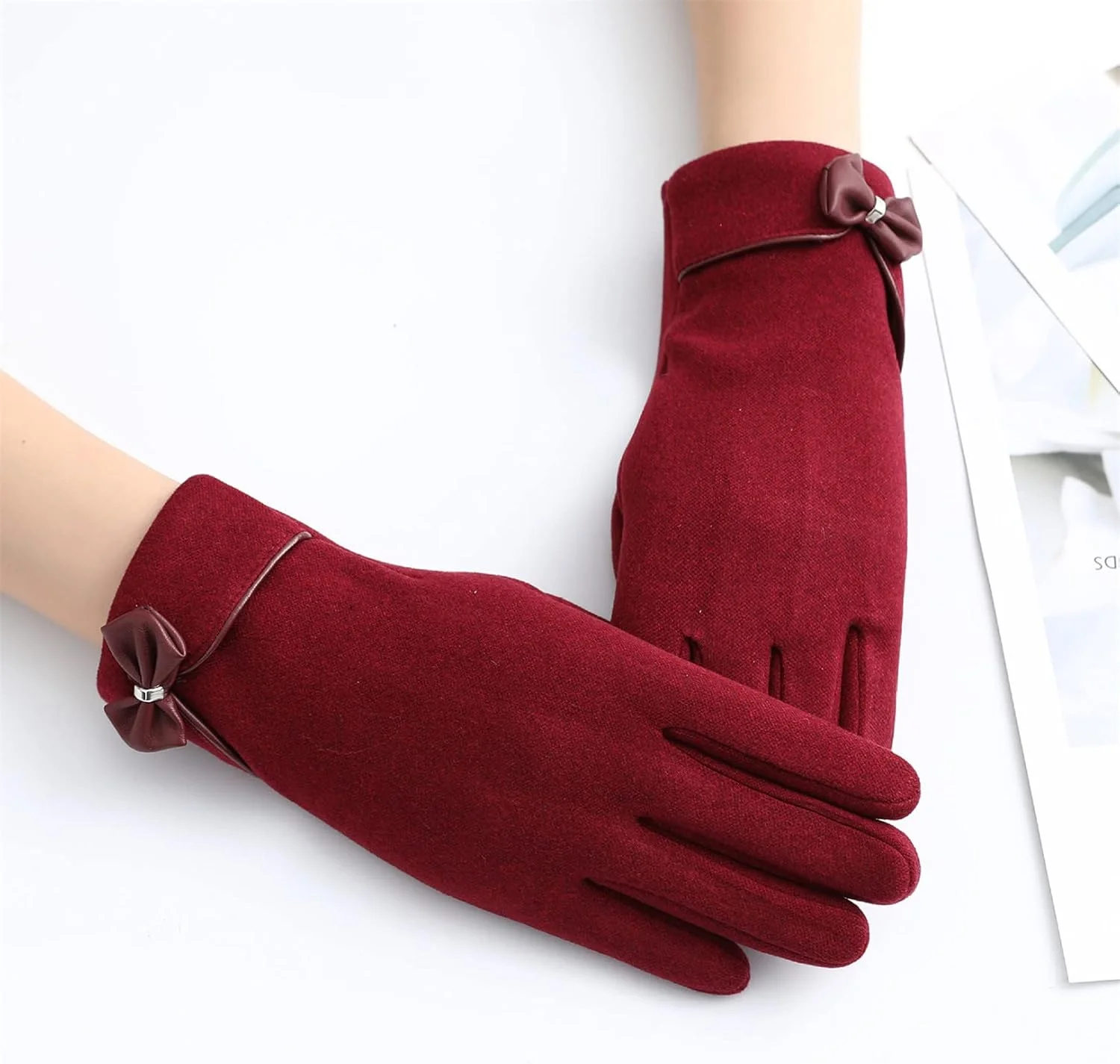 دستکش های زمستانی زنانه MOONT با پاپیون، دستکش های زمستانی زنانه، دستکش های گرم صفحه لمسی، دستکش های ضد باد صفحه لمسی، دستکش های ورزشی دوچرخه سواری، قرمز دستکش های زمستانی زنانه MOONT با پاپیون، دستکش های زمستانی زنانه، دستکش های گرم صفحه لمسی، دستکش های ضد باد صفحه لمسی، دستکش های ورزشی دوچرخه سواری، قرمز