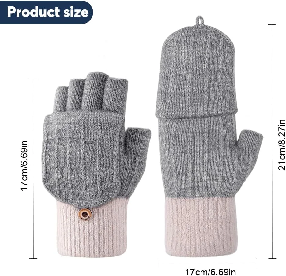 دستکش های بدون انگشت میزیکو، دستکش های نیمه انگشتی بافتنی گرم تبدیل شونده، دستکش های زمستانی زنانه با نوک تاشو، دستکش های نیمه انگشتی صفحه لمسی، دستکش های ورزشی برای هوای سرد، خاکستری دستکش های بدون انگشت میزیکو، دستکش های نیمه انگشتی بافتنی گرم تبدیل شونده، دستکش های زمستانی زنانه با نوک تاشو، دستکش های نیمه انگشتی صفحه لمسی، دستکش های ورزشی برای هوای سرد، خاکستری