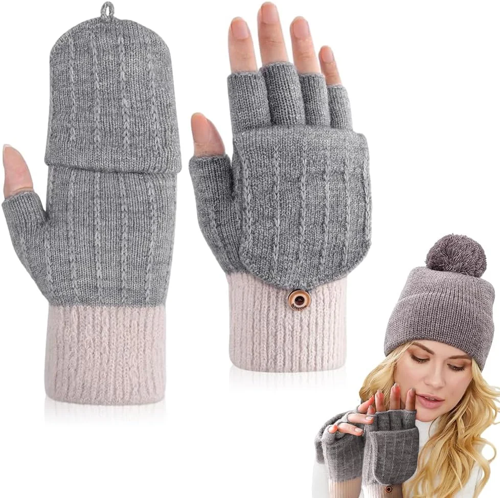 دستکش های بدون انگشت میزیکو، دستکش های نیمه انگشتی بافتنی گرم تبدیل شونده، دستکش های زمستانی زنانه با نوک تاشو، دستکش های نیمه انگشتی صفحه لمسی، دستکش های ورزشی برای هوای سرد، خاکستری دستکش های بدون انگشت میزیکو، دستکش های نیمه انگشتی بافتنی گرم تبدیل شونده، دستکش های زمستانی زنانه با نوک تاشو، دستکش های نیمه انگشتی صفحه لمسی، دستکش های ورزشی برای هوای سرد، خاکستری