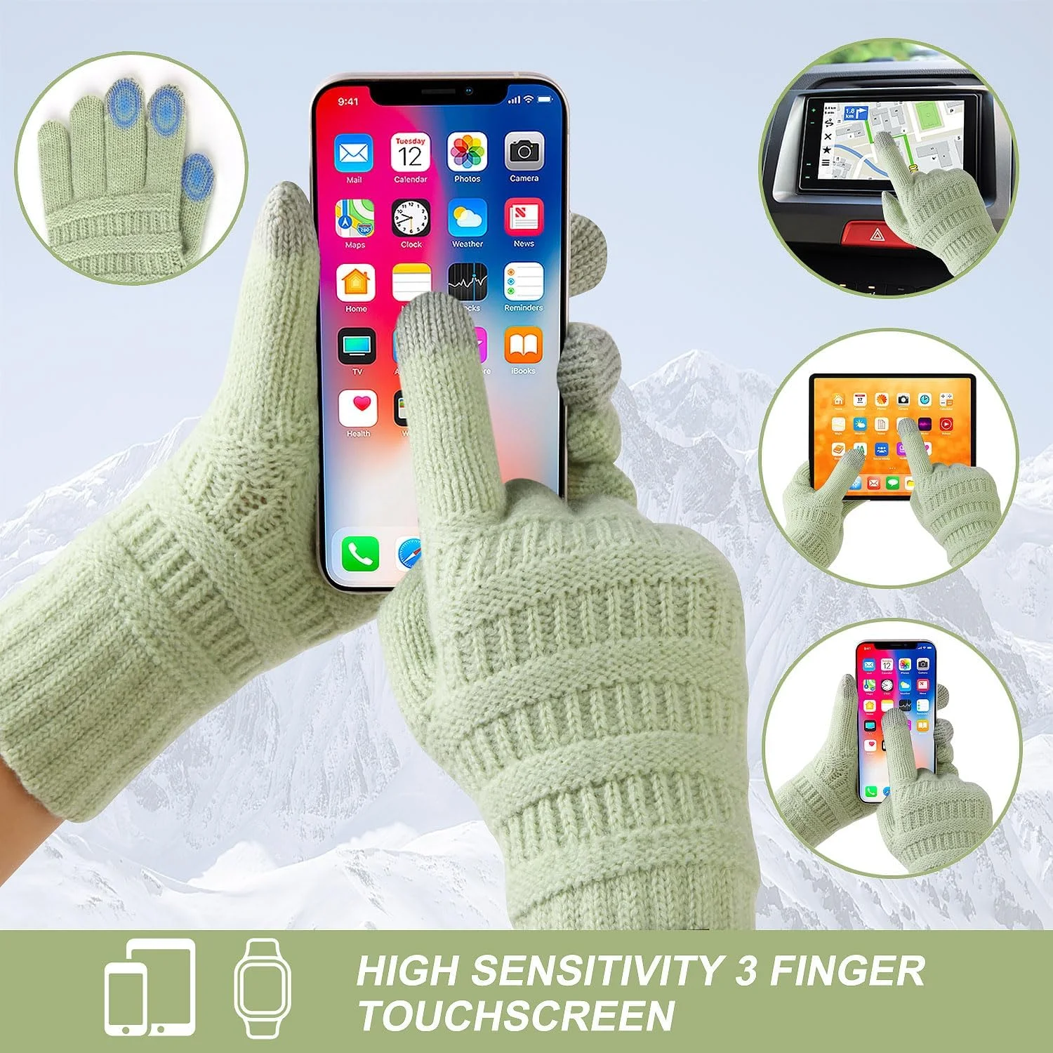 دستکش بافتنی Milduall، دستکش های بافتنی صفحه لمسی، دستکش های زمستانی، دستکش های انگشتی، دستکش های زمستانی، دستکش های حرارتی، دستکش های بدون انگشت برای زنان و دختران مناسب برای فضای باز دستکش بافتنی Milduall، دستکش های بافتنی صفحه لمسی، دستکش های زمستانی، دستکش های انگشتی، دستکش های زمستانی، دستکش های حرارتی، دستکش های بدون انگشت برای زنان و دختران مناسب برای فضای باز