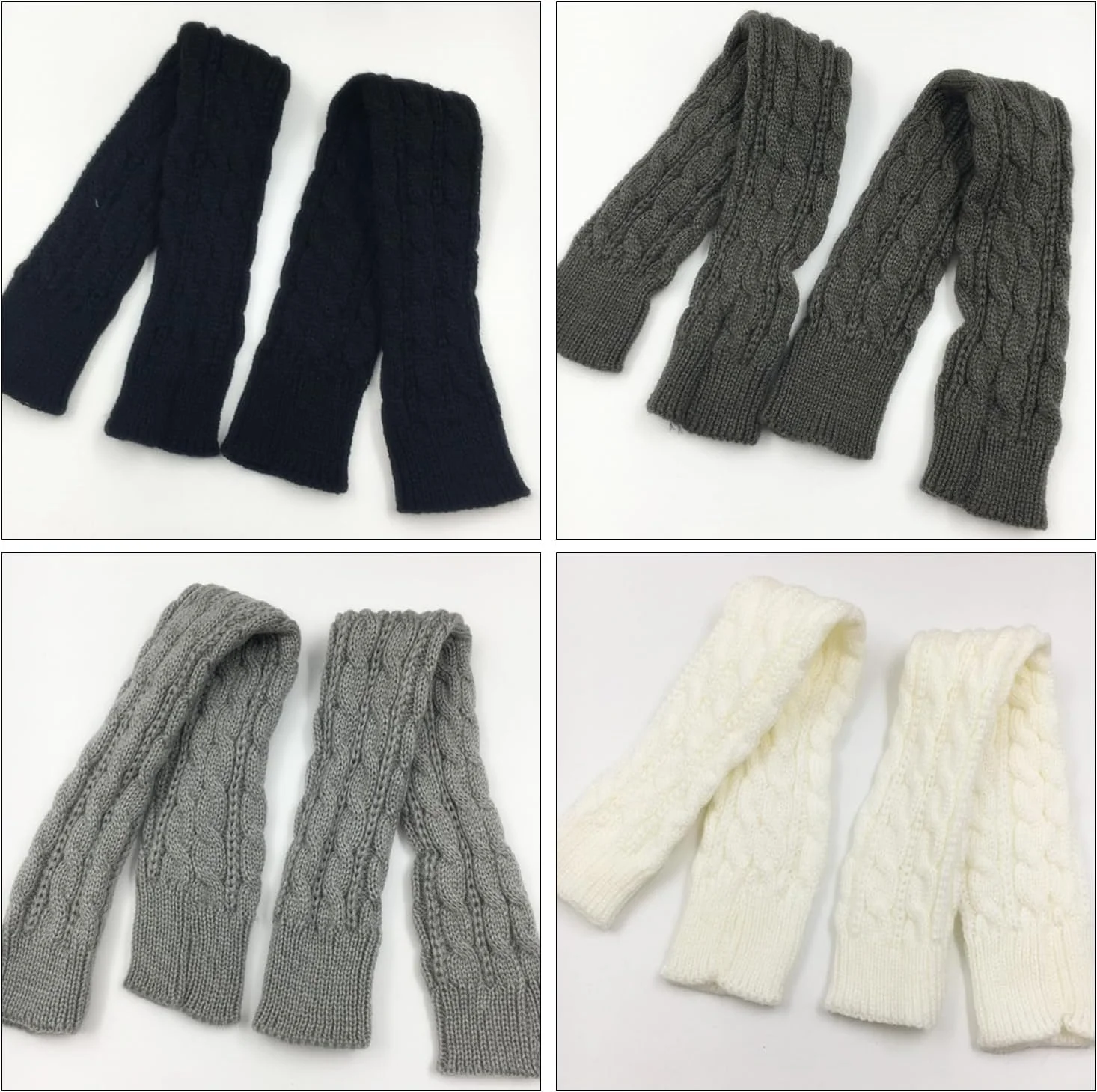 دستکش های بلند بدون انگشت MEISH بافتنی، دستکش های گرم زمستانی تا بالای آرنج، دستکش های کشی با سوراخ انگشت شست، گرمکن بازو برای زنان دستکش های بلند بدون انگشت MEISH بافتنی، دستکش های گرم زمستانی تا بالای آرنج، دستکش های کشی با سوراخ انگشت شست، گرمکن بازو برای زنان