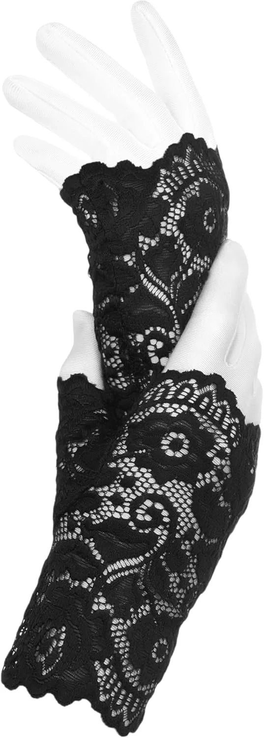 دستکش های بدون انگشت MERSADA گرم نگهدارنده دست دستکش های بدون انگشت توری زنانه دستکش های بدون انگشت MERSADA گرم نگهدارنده دست دستکش های بدون انگشت توری زنانه