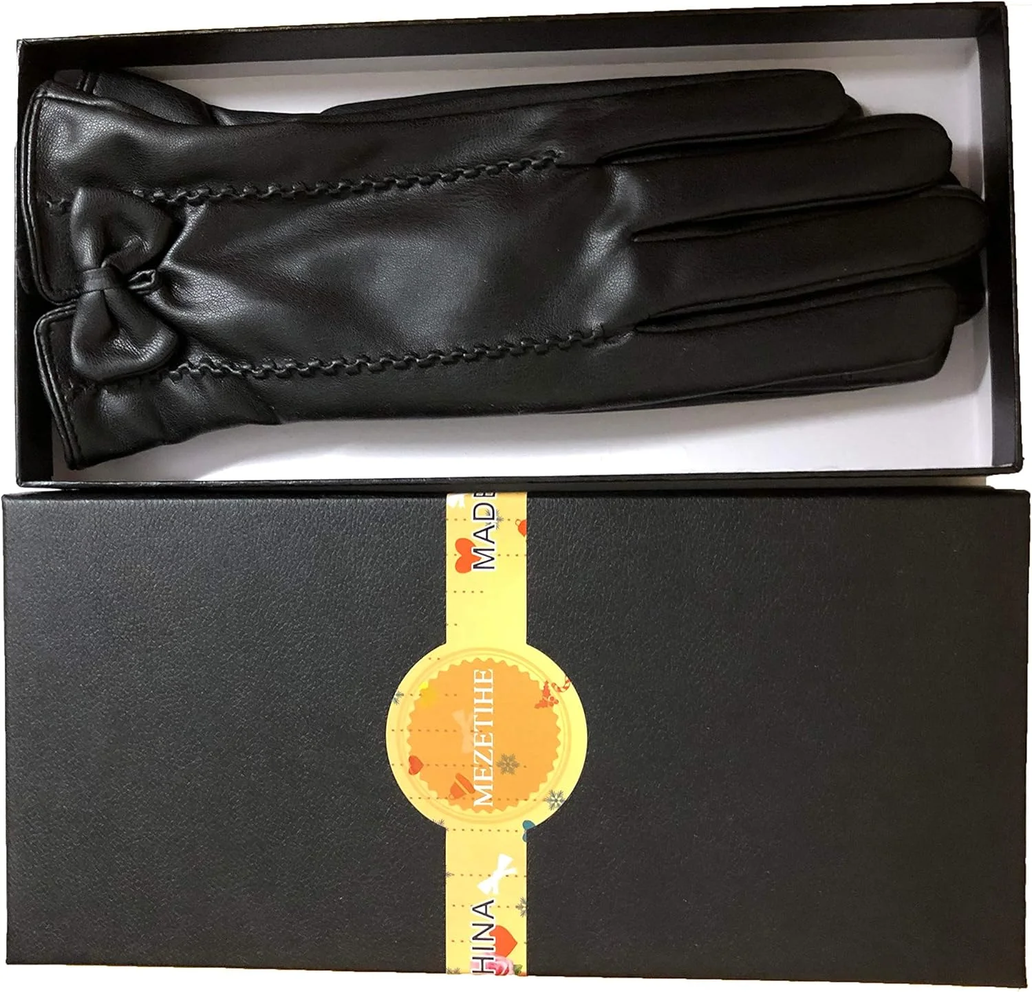 دستکش چرمی، دستکش زنانه MEZETIHE با دو انگشت صفحه لمسی، دستکش های گرم پشمی آستر دار رانندگی زمستانی با پاپیون دستکش چرمی، دستکش زنانه MEZETIHE با دو انگشت صفحه لمسی، دستکش های گرم پشمی آستر دار رانندگی زمستانی با پاپیون