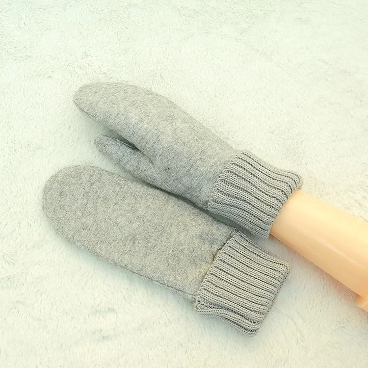 دستکش زمستانی زنانه HPONEZJ، دستکش پشمی، آستر مخملی، دستکش پشمی دولایه گرم، دستکش بافتنی ضد باد، گرم کننده دست زنانه مردانه برای دوچرخه سواری در فضای باز