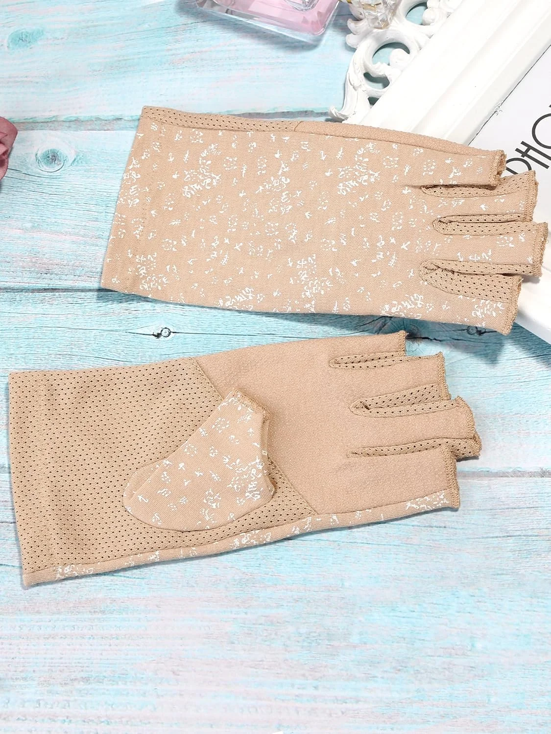 دستکش های بدون انگشت ضد آفتاب زنانه مکس دات، دستکش های رانندگی تابستانی دخترانه ضد لغزش محافظت در برابر اشعه ماوراء بنفش برای فضای باز دستکش های بدون انگشت ضد آفتاب زنانه مکس دات، دستکش های رانندگی تابستانی دخترانه ضد لغزش محافظت در برابر اشعه ماوراء بنفش برای فضای باز