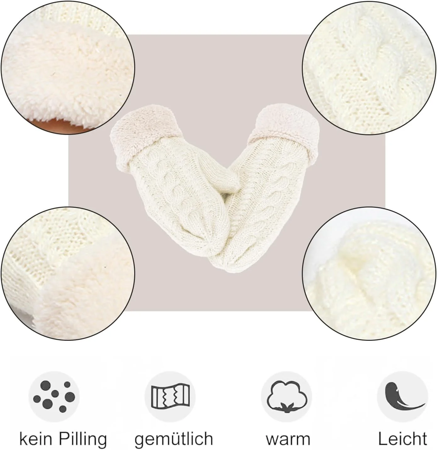 دستکش های زمستانی گرم زنانه Lufdegim، دستکش های بافتنی فوق العاده ضخیم، دستکش های بیرونی، دستکش های زمستانی زنانه، هدیه تولد کریسمس زنانه دستکش های زمستانی گرم زنانه Lufdegim، دستکش های بافتنی فوق العاده ضخیم، دستکش های بیرونی، دستکش های زمستانی زنانه، هدیه تولد کریسمس زنانه