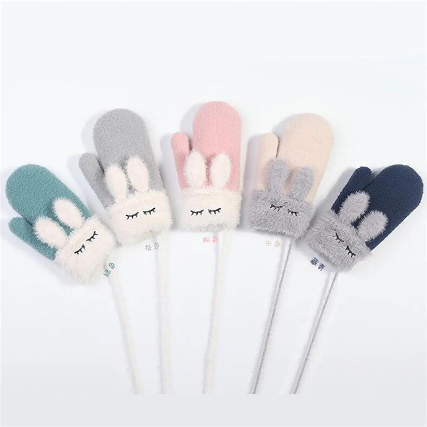 دستکش زمستانی لوسی زنانه، دستکش های مخملی ضخیم و گرم، دستکش های خرگوشی بامزه دستکش زمستانی لوسی زنانه، دستکش های مخملی ضخیم و گرم، دستکش های خرگوشی بامزه