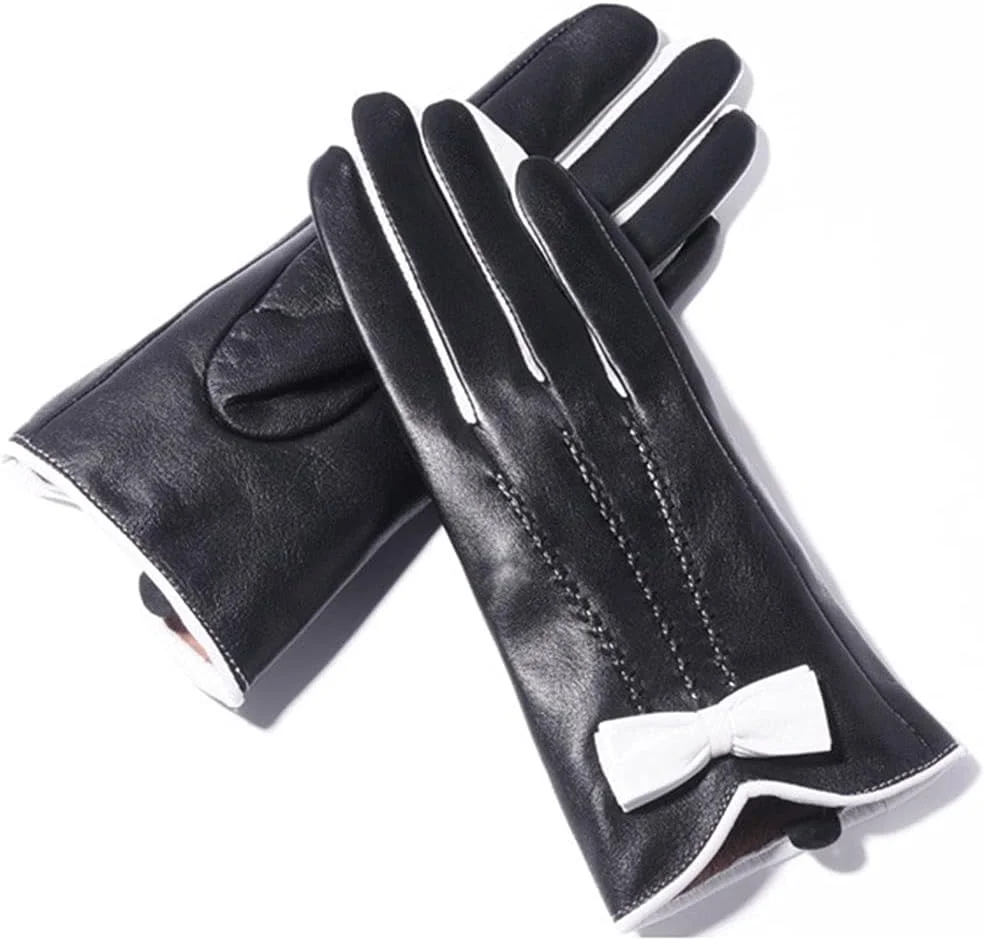 دستکش زمستانی زنانه LUCIY دستکش چرمی زنانه دستکش پاییزی/زمستانی دستکش ضخیم گرم پوست گوسفند (سایز: ایکس لارج) دستکش زمستانی زنانه LUCIY دستکش چرمی زنانه دستکش پاییزی/زمستانی دستکش ضخیم گرم پوست گوسفند (سایز: ایکس لارج)