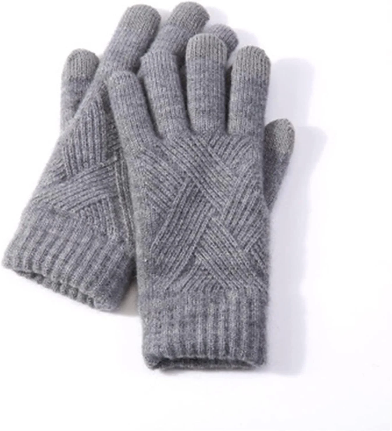 دستکش های زمستانی لوسی زنانه مردانه دستکش های بافتنی گرم دولایه انگشتی کامل پشمی ضخیم مخملی مناسب دوچرخه سواری و رانندگی (رنگ: آبی تیره، سایز: تک سایز) دستکش های زمستانی لوسی زنانه مردانه دستکش های بافتنی گرم دولایه انگشتی کامل پشمی ضخیم مخملی مناسب دوچرخه سواری و رانندگی (رنگ: آبی تیره، سایز: تک سایز)