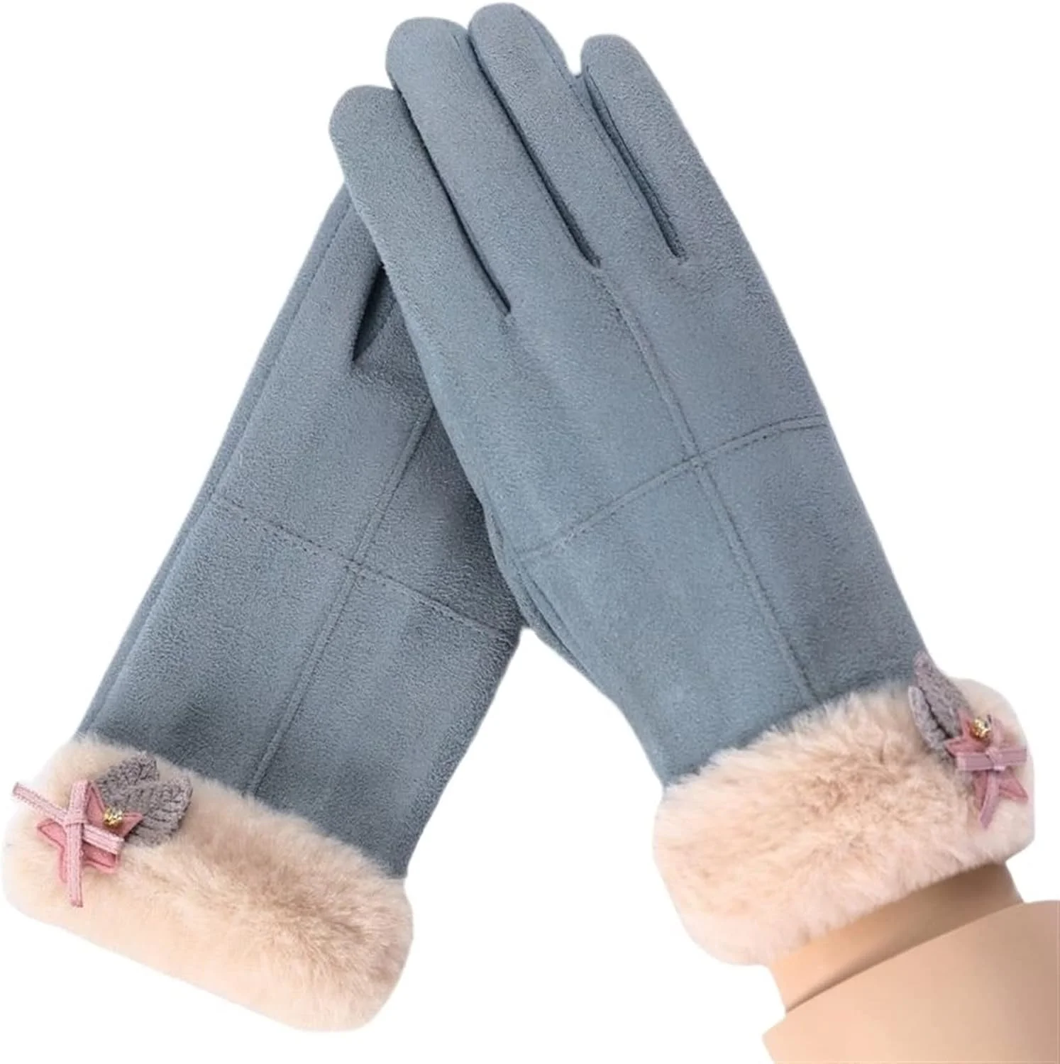 دستکش های زمستانی لوسی زنانه پاییز زمستان زنانه دستکش های گرم پشمی نازک و ظریف صفحه لمسی رانندگی دوچرخه سواری توپ مویی ضد باد دستکش های زمستانی لوسی زنانه پاییز زمستان زنانه دستکش های گرم پشمی نازک و ظریف صفحه لمسی رانندگی دوچرخه سواری توپ مویی ضد باد