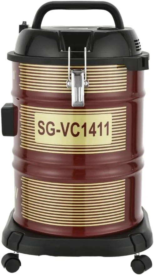 جاروبرقی 2000 وات استارگلد مدل SG-VC1411 - عملکرد خشک و مرطوب و دمنده با ظرفیت 22 لیتر، موتور مسی و قابلیت نگهداری شلنگ