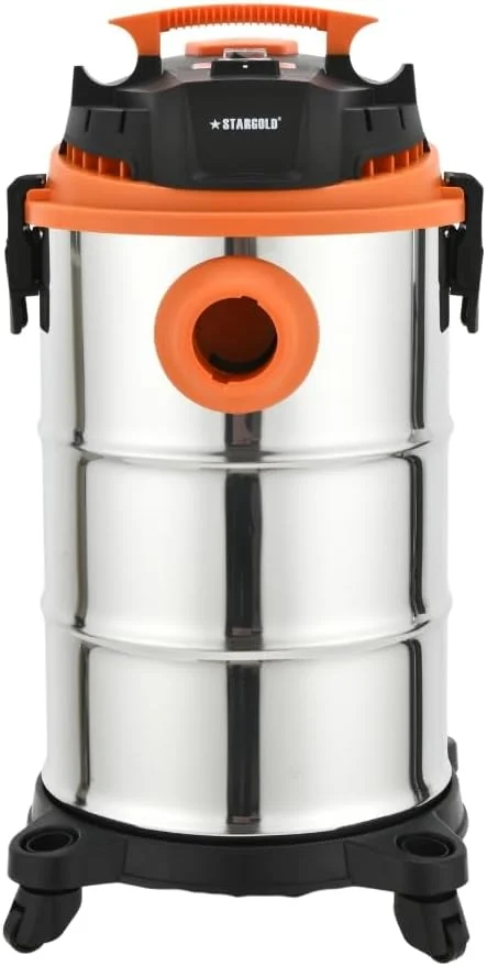 جاروبرقی 1400 وات استارگلد مدل SG-VC1412 با قابلیت مکش تر و خشک و دمنده، ظرفیت 30 لیتر و موتور مسی به همراه محل نگهداری شلنگ