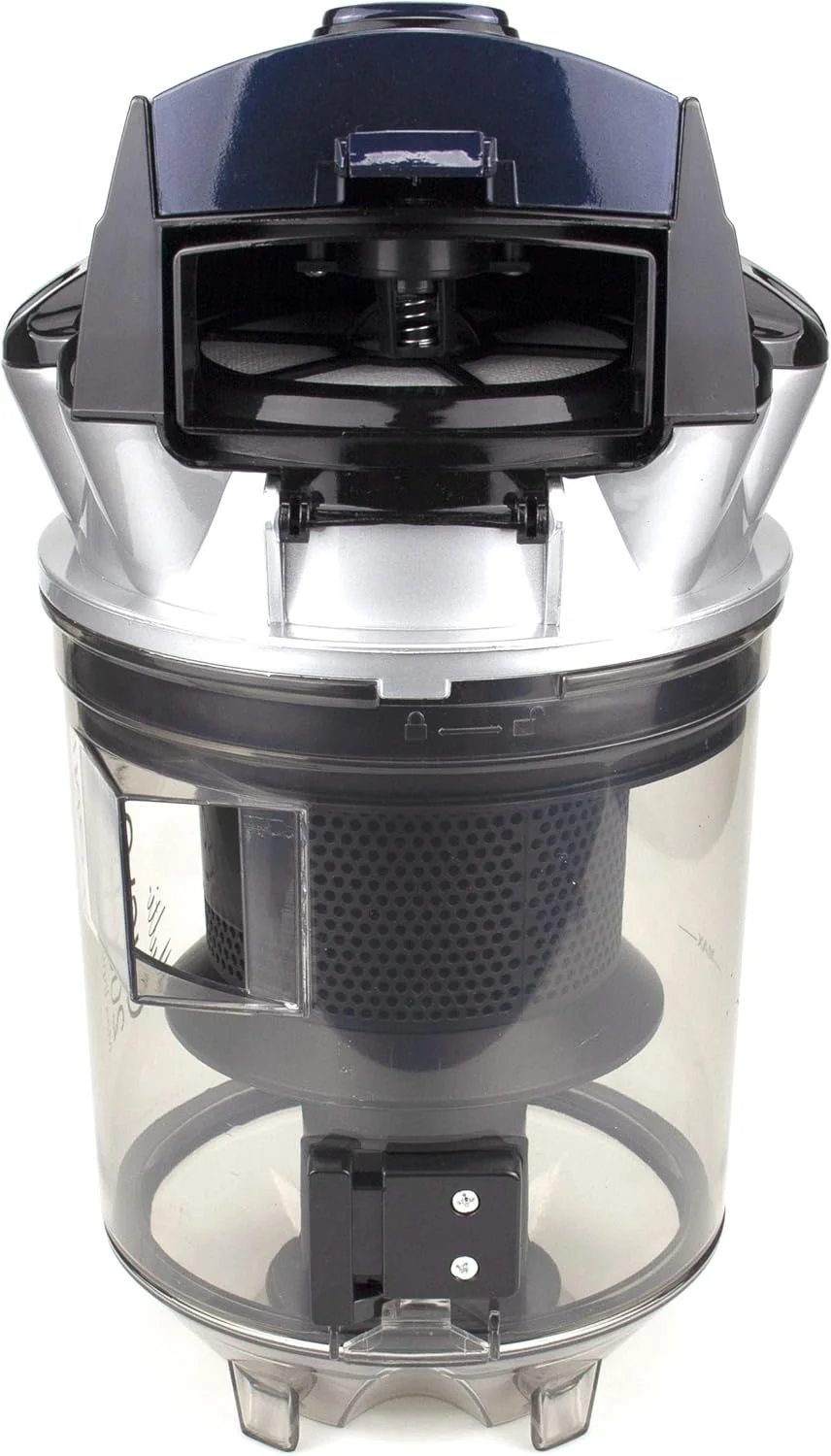 جاروبرقی سطلی سایکلون بدون کیسه سوناشی [مشکی - آبی] مدل SVC-9028C - دستگاه جاروبرقی 1200 وات با لوله تلسکوپی فلزی، کنترل سرعت، صدای کم | لوازم خانگی