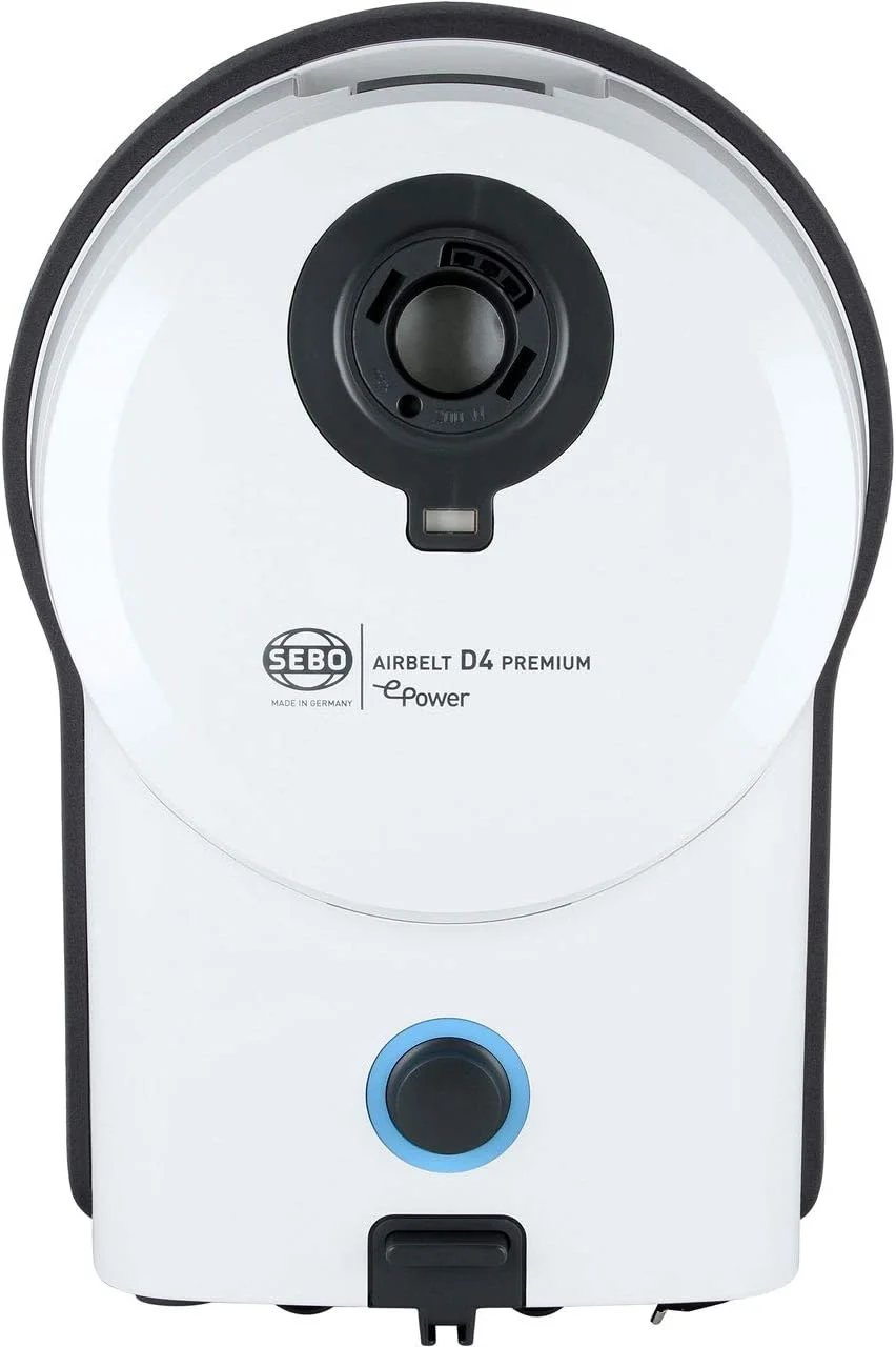 جاروبرقی سطلی SEBO مدل AIRBELT D4 PREMIUM ePower، رنگ سفید قطبی، 37.0 سانتی متر * 25.0 سانتی متر * 49.0 سانتی متر