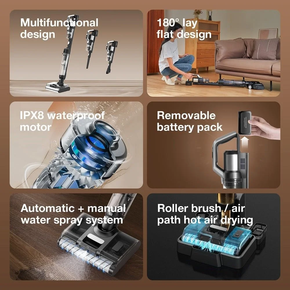 جاروبرقی جیمی مدل PW11 | جاروبرقی و شوینده هوشمند همه کاره برای نظافت کامل منزل | قدرت بالای 400 وات با حالت اسپری دوگانه آب و خشک کن سریع با هوای گرم جاروبرقی جیمی مدل PW11 | جاروبرقی و شوینده هوشمند همه کاره برای نظافت کامل منزل | قدرت بالای 400 وات با حالت اسپری دوگانه آب و خشک کن سریع با هوای گرم