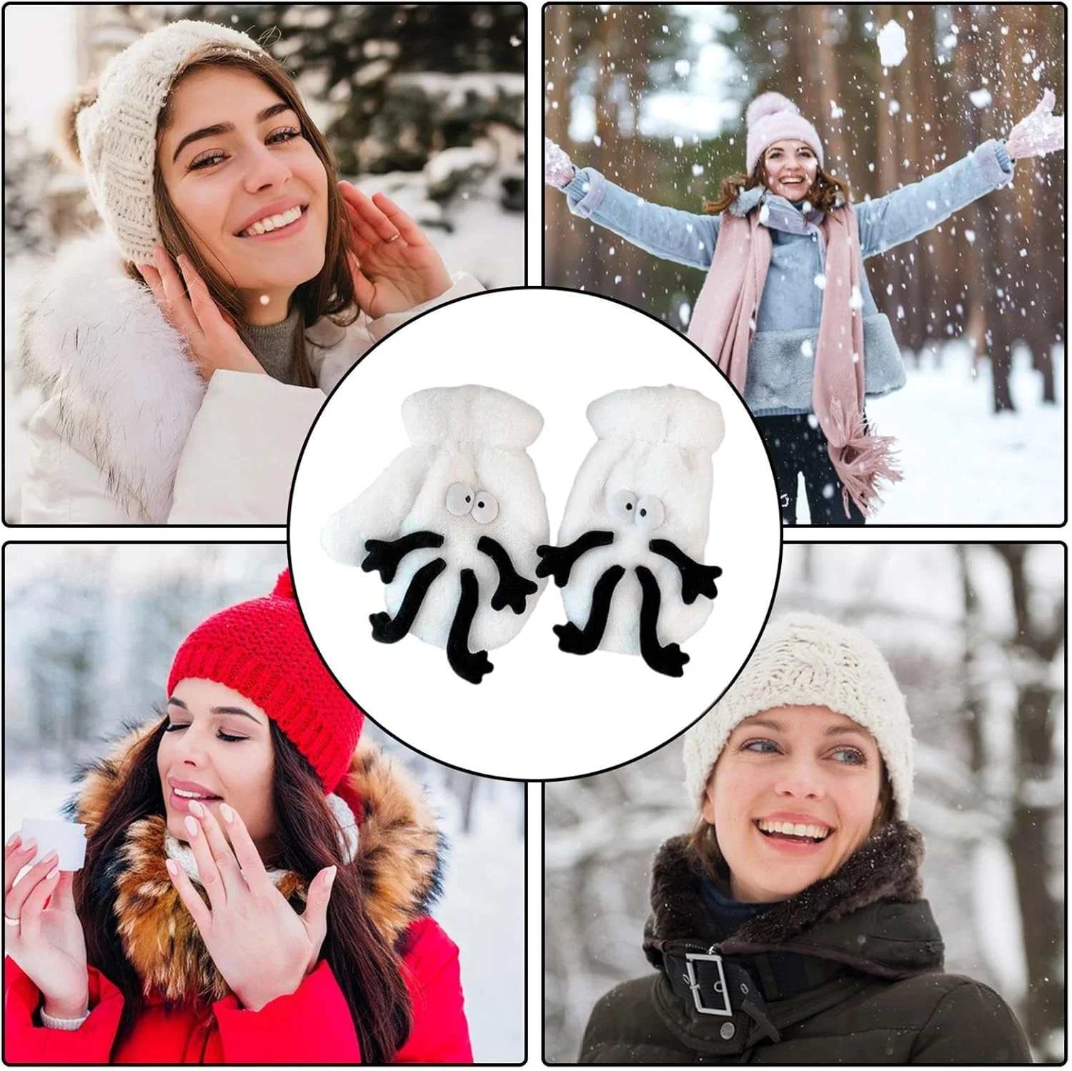 دستکش های حرارتی، دستکش های گرم زمستانی زنانه، دستکش های دستی قابل حمل، لوازم زمستانی ضخیم برای زنان، دختران دستکش های حرارتی، دستکش های گرم زمستانی زنانه، دستکش های دستی قابل حمل، لوازم زمستانی ضخیم برای زنان، دختران