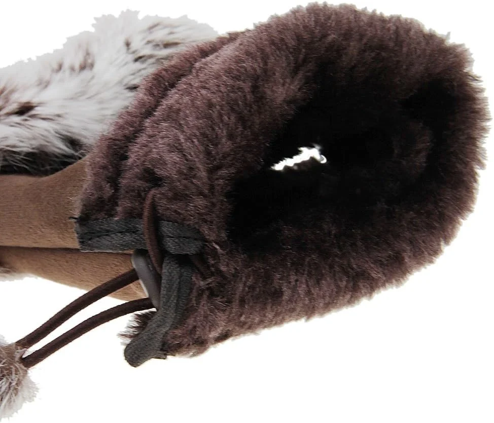 دستکش های بدون انگشت زنانه، دستکش های زمستانی دخترانه، دستکش های ضخیم جیر با بند الاستیک، تزیین کرکی، دستکش های نرم نیمه انگشتی قابل تنظیم، مناسب برای تایپ، پوشش مچ دست برای دوچرخه سواری/اسکی/ورزش های فضای باز دستکش های بدون انگشت زنانه، دستکش های زمستانی دخترانه، دستکش های ضخیم جیر با بند الاستیک، تزیین کرکی، دستکش های نرم نیمه انگشتی قابل تنظیم، مناسب برای تایپ، پوشش مچ دست برای دوچرخه سواری/اسکی/ورزش های فضای باز