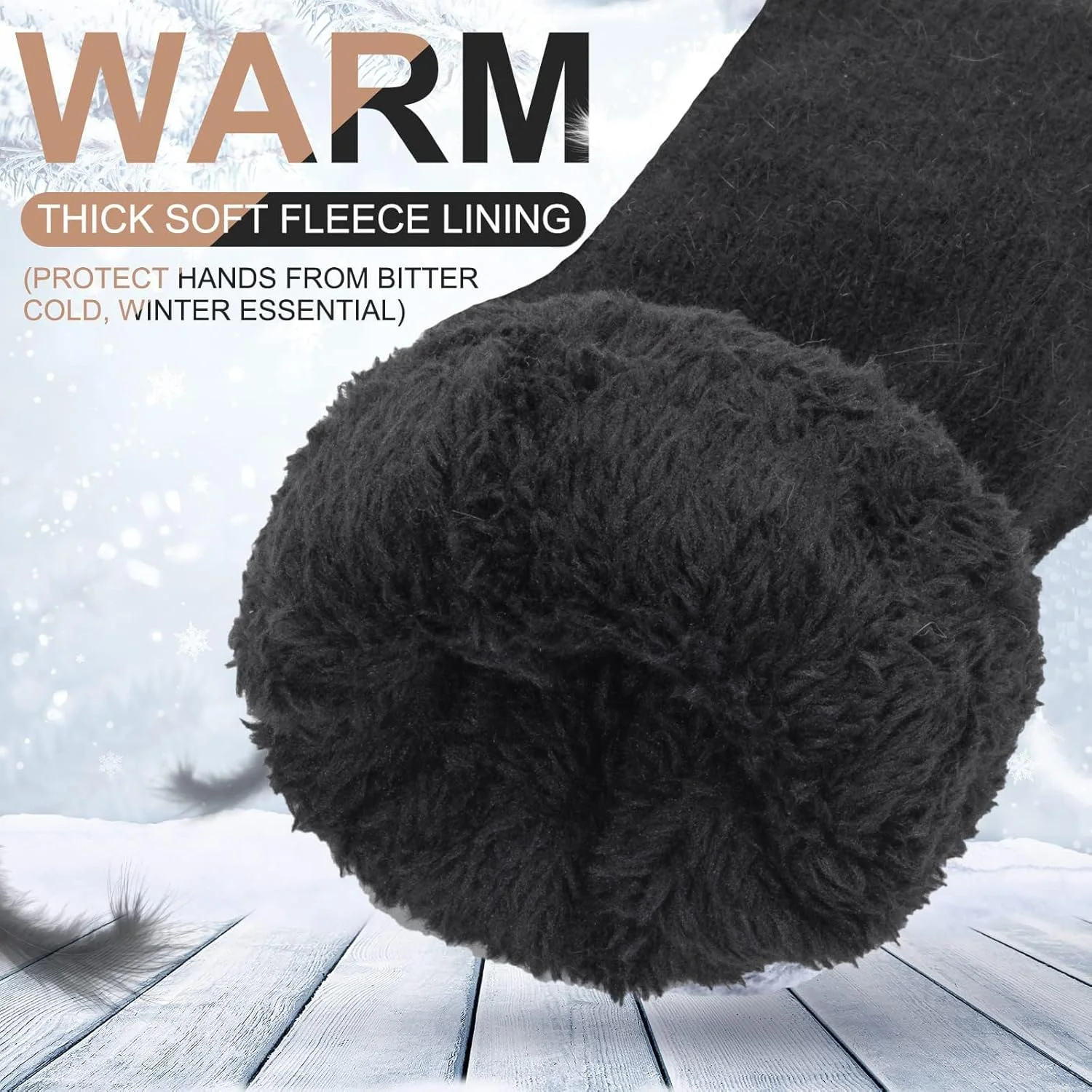 ایهاک دستکش زمستانی زنانه مردانه با آستر گرم - دستکش های بافتنی زمستانی دستکش های مناسب هوای سرد ایهاک دستکش زمستانی زنانه مردانه با آستر گرم - دستکش های بافتنی زمستانی دستکش های مناسب هوای سرد