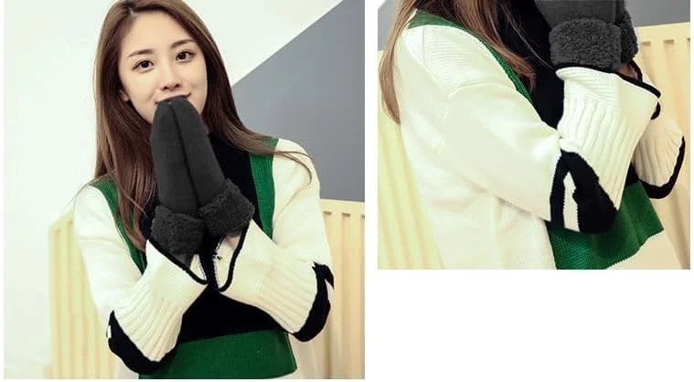 ایهاک دستکش زمستانی زنانه مردانه با آستر گرم - دستکش های بافتنی زمستانی دستکش های مناسب هوای سرد ایهاک دستکش زمستانی زنانه مردانه با آستر گرم - دستکش های بافتنی زمستانی دستکش های مناسب هوای سرد