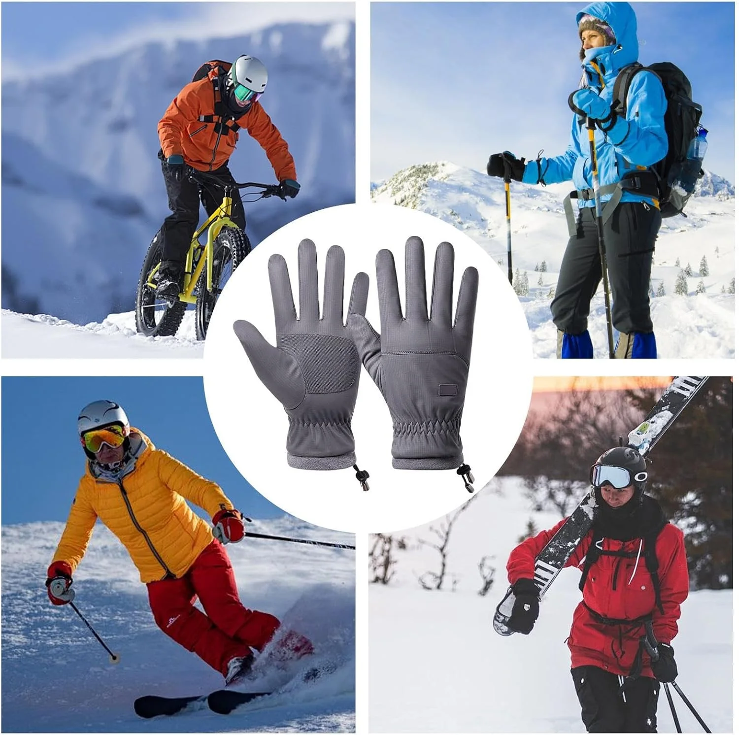 دستکش های گرم شونده برقی - دستکش های گرم شونده USB ضد باد مناسب فضای باز برای بانوان | دستکش های لمسی برقی ضد لغزش، لوازم هوای سرد برای کار، اسنوبورد، ورزش، سورتمه سواری و اسکی دستکش های گرم شونده برقی - دستکش های گرم شونده USB ضد باد مناسب فضای باز برای بانوان | دستکش های لمسی برقی ضد لغزش، لوازم هوای سرد برای کار، اسنوبورد، ورزش، سورتمه سواری و اسکی