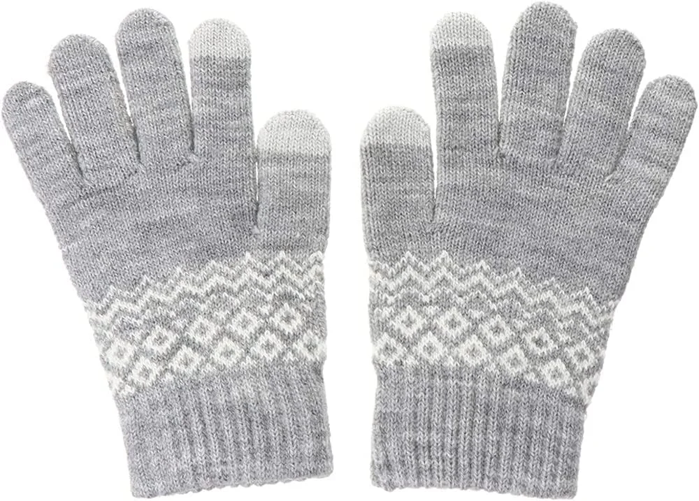 دستکش های زمستانی زنانه با قابلیت لمس صفحه نمایش، دستکش های بافتنی گرم با آستر پشمی و مچ کشی، دستکش های بافتنی تک رنگ گرم و ضد باد زمستانی، دستکش با انگشتان لمسی (خاکستری) دستکش های زمستانی زنانه با قابلیت لمس صفحه نمایش، دستکش های بافتنی گرم با آستر پشمی و مچ کشی، دستکش های بافتنی تک رنگ گرم و ضد باد زمستانی، دستکش با انگشتان لمسی (خاکستری)