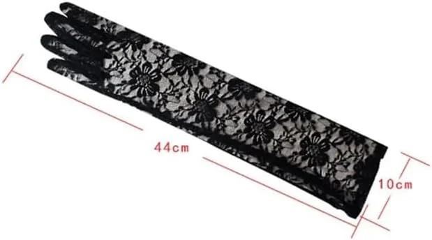 دستکش توری بلند زنانه، دستکش ضد آفتاب رانندگی، اکسسوری لباس عروس توری جذاب دستکش توری بلند زنانه، دستکش ضد آفتاب رانندگی، اکسسوری لباس عروس توری جذاب