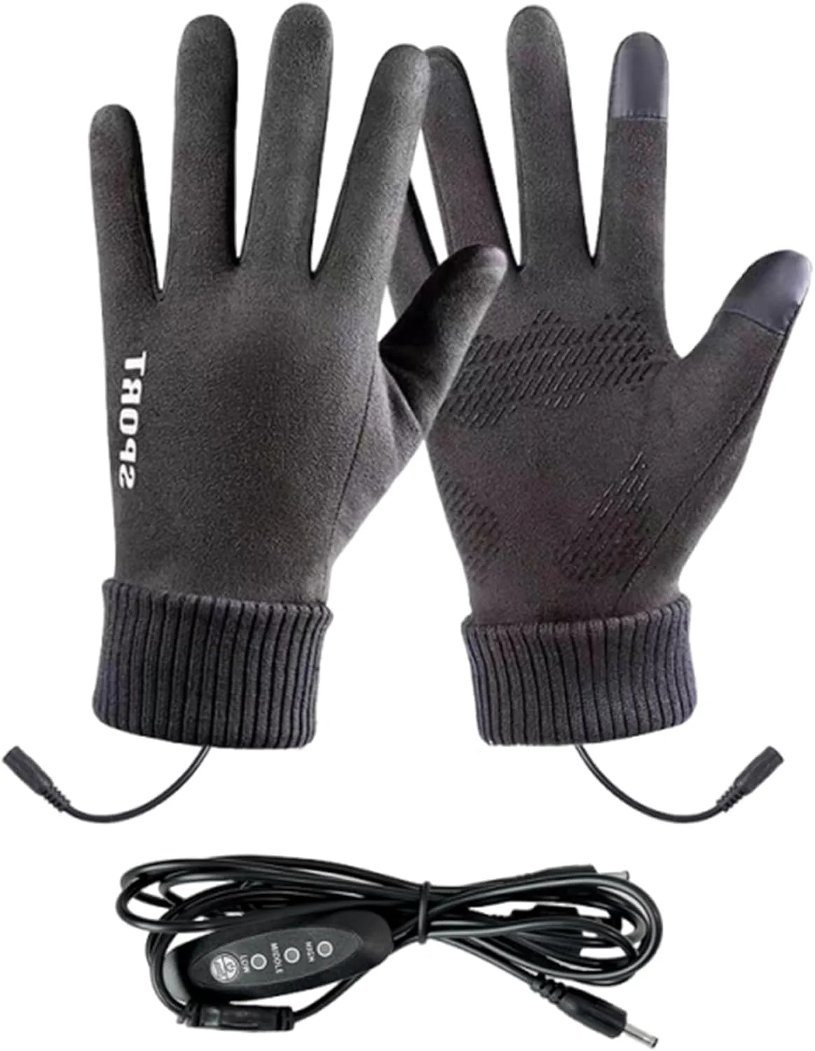 دستکش های گرم شونده USB برای آقایان و بانوان، دستکش های زمستانی گرم شونده USB، دارای صفحه لمسی، دارای 3 تنظیمات دما، مناسب برای شکار، رانندگی، دویدن، موتورسواری، پیاده روی، دستکش حرارتی هدیه زمستانی