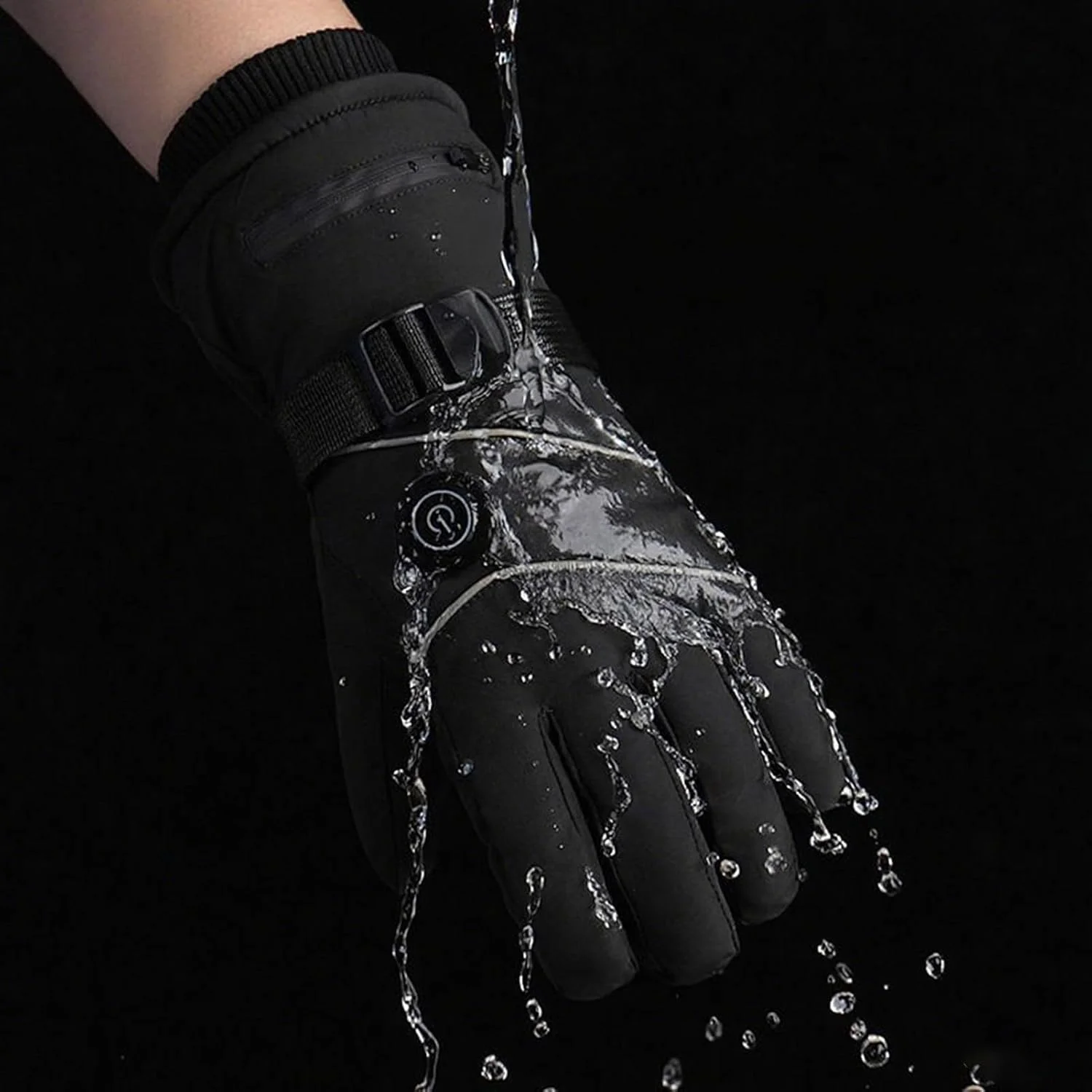 Rechargeable Heated Gloves | 3 Modes Adjustable Full Finger Electric Gloves,Touchscreen Mitten Hand Warmer for Travel Skiing Cycling Outdoor Snow Work Home Women Men