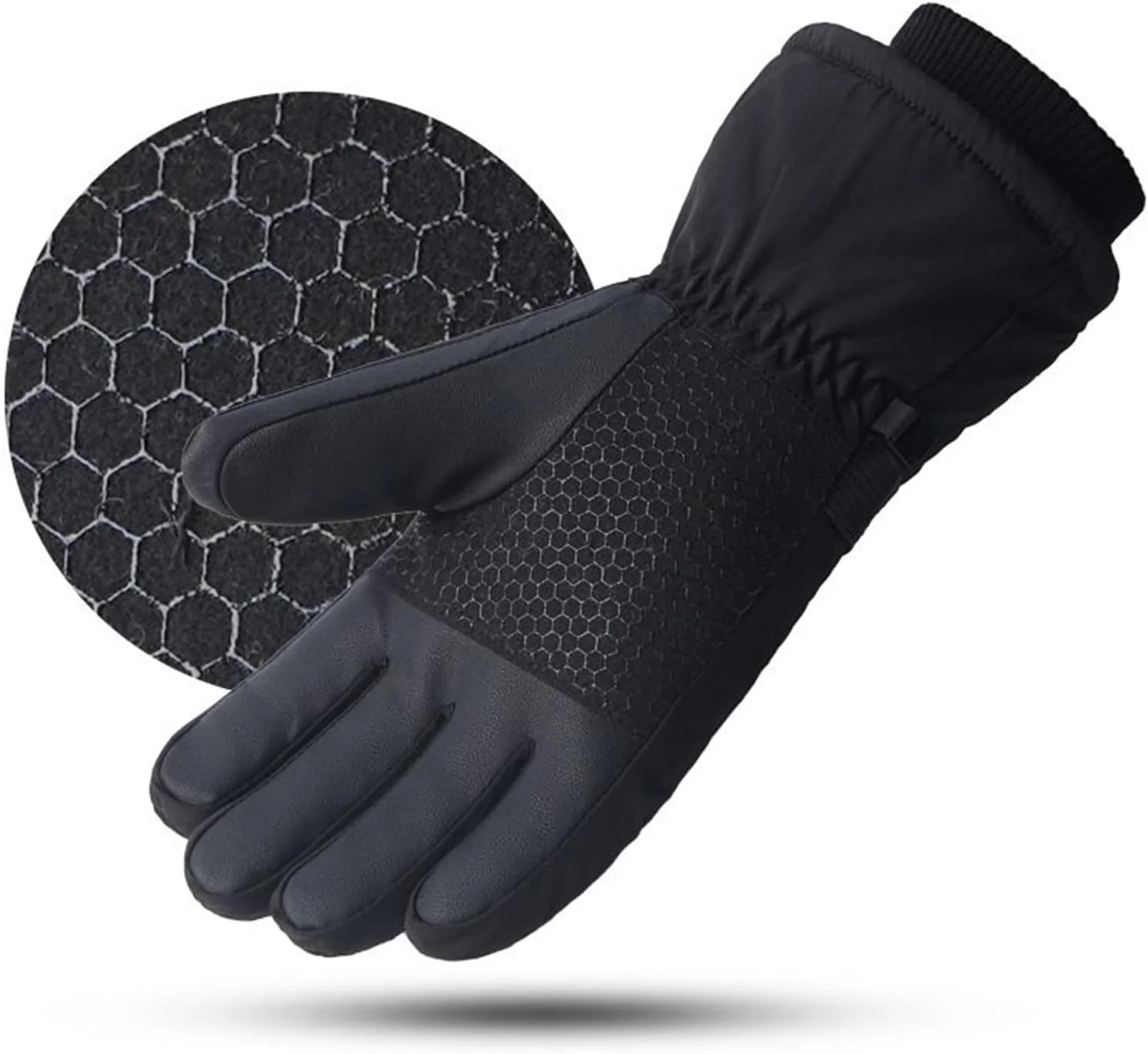 Rechargeable Heated Gloves | 3 Modes Adjustable Full Finger Electric Gloves,Touchscreen Mitten Hand Warmer for Travel Skiing Cycling Outdoor Snow Work Home Women Men