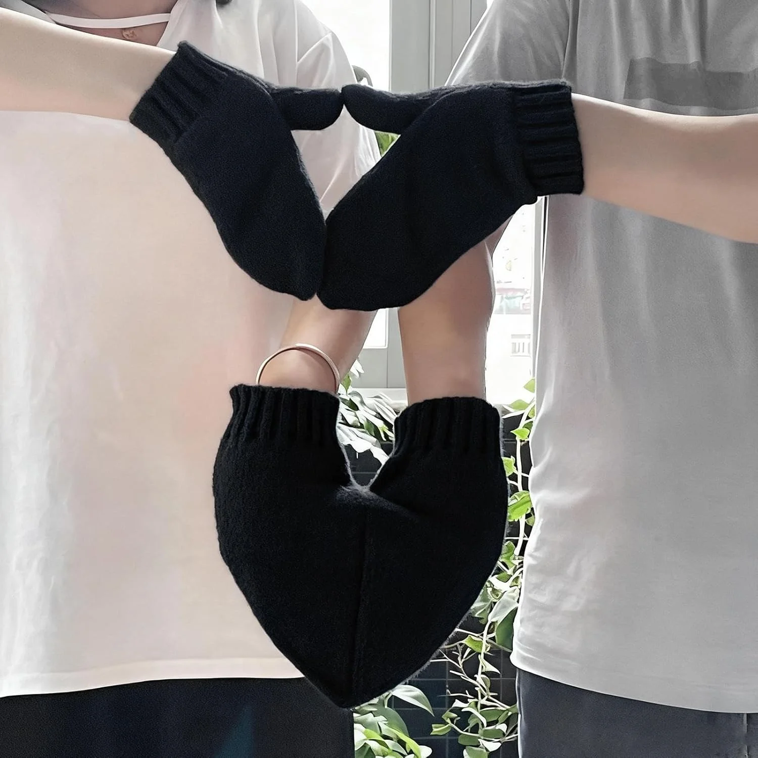 دستکش زمستانی | دستکش های گرم نگهدارنده دست زوج | دستکش های زمستانی قلبی شکل برای زنان | برای کریسمس، پیاده روی در فضای باز دستکش زمستانی | دستکش های گرم نگهدارنده دست زوج | دستکش های زمستانی قلبی شکل برای زنان | برای کریسمس، پیاده روی در فضای باز