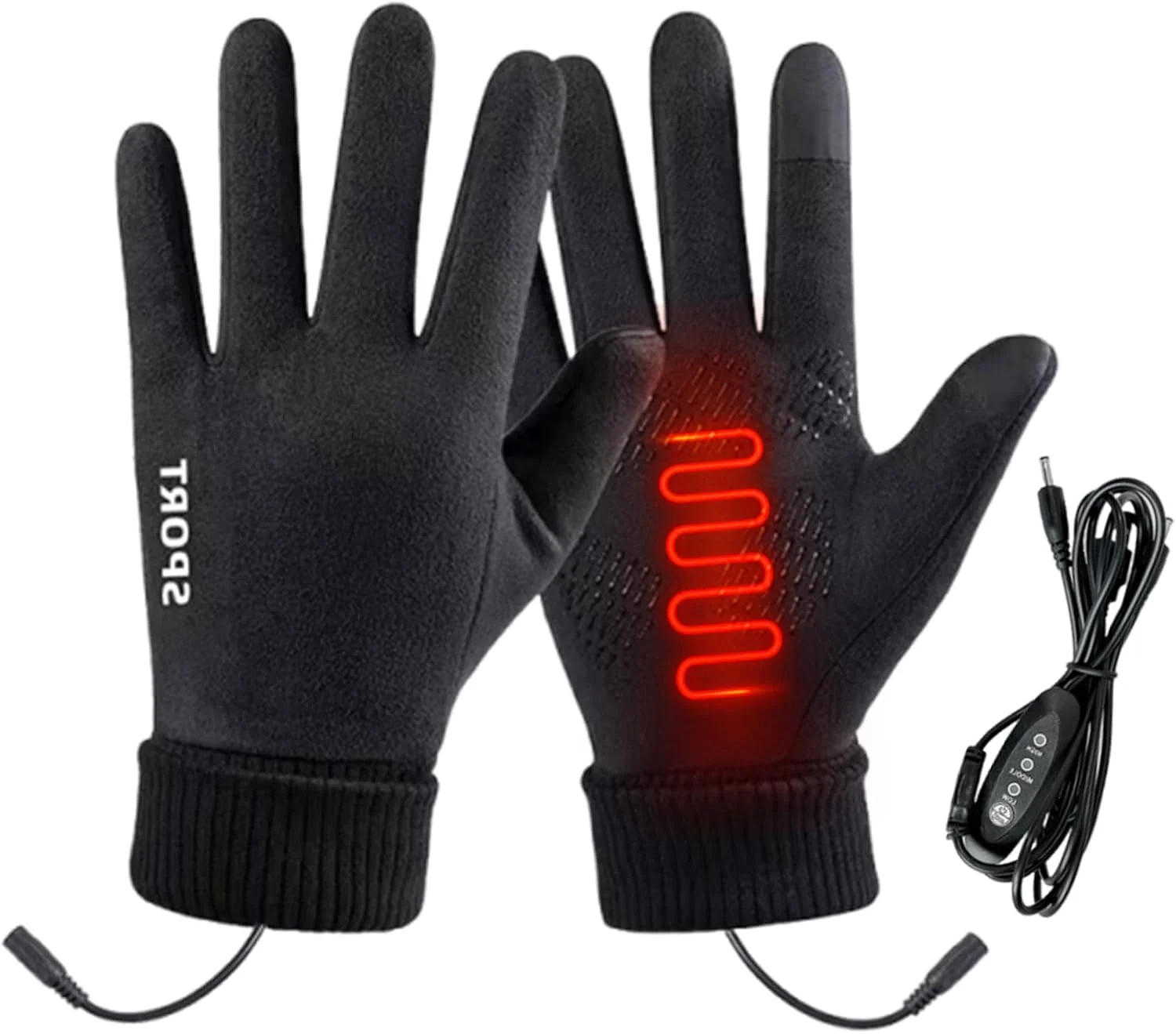دستکش های گرمایشی مردانه | دستکش های گرم کننده USB، دستکش های صفحه لمسی با 3 تنظیمات دما برای دوچرخه سواری، کار در فضای باز، رانندگی، موتورسواری، کمپینگ، پیاده روی، شکار دستکش های گرمایشی مردانه | دستکش های گرم کننده USB، دستکش های صفحه لمسی با 3 تنظیمات دما برای دوچرخه سواری، کار در فضای باز، رانندگی، موتورسواری، کمپینگ، پیاده روی، شکار