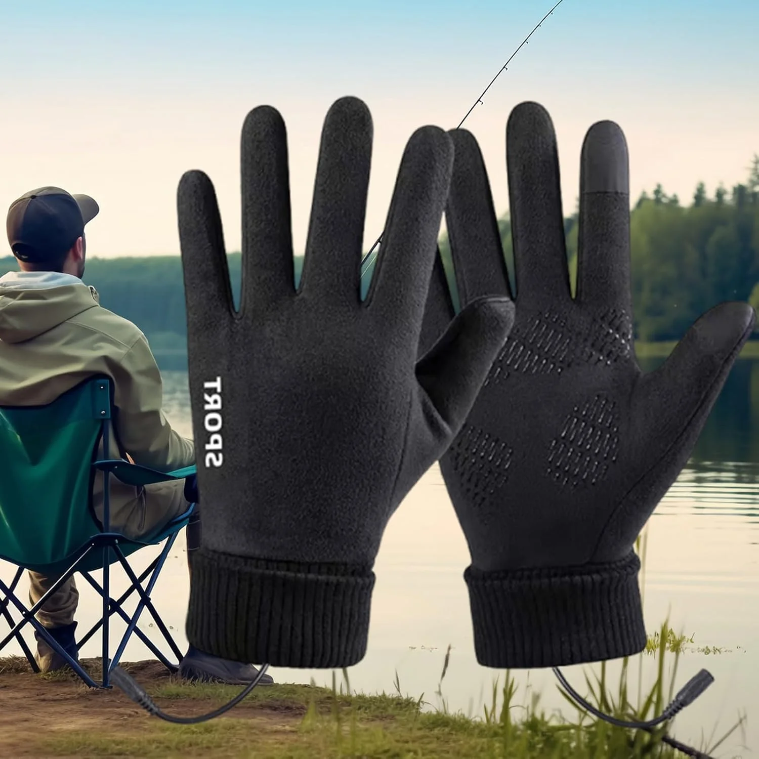دستکش های گرمایشی مردانه | دستکش های گرم کننده USB، دستکش های صفحه لمسی با 3 تنظیمات دما برای دوچرخه سواری، کار در فضای باز، رانندگی، موتورسواری، کمپینگ، پیاده روی، شکار دستکش های گرمایشی مردانه | دستکش های گرم کننده USB، دستکش های صفحه لمسی با 3 تنظیمات دما برای دوچرخه سواری، کار در فضای باز، رانندگی، موتورسواری، کمپینگ، پیاده روی، شکار