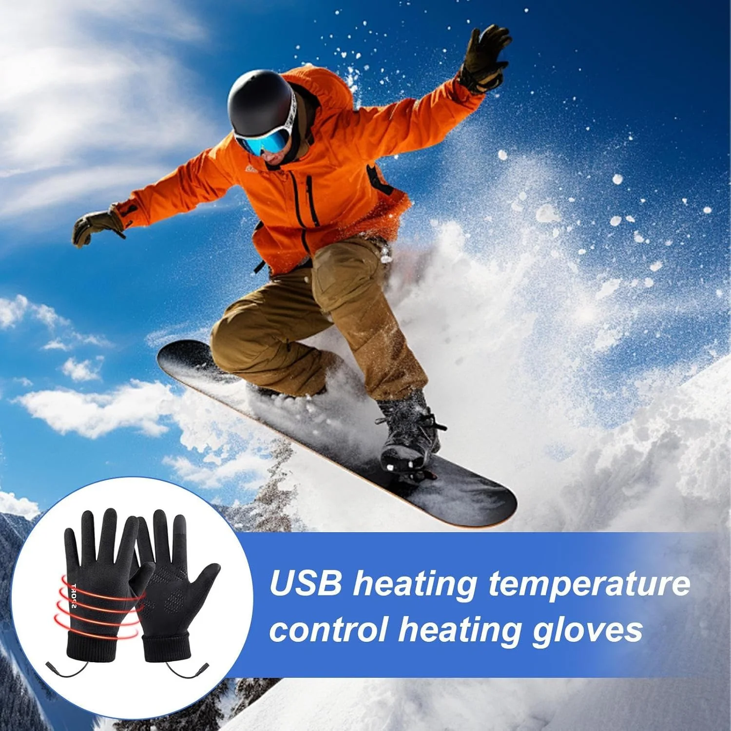 دستکش های گرمایشی مردانه | دستکش های گرم کننده USB، دستکش های صفحه لمسی با 3 تنظیمات دما برای دوچرخه سواری، کار در فضای باز، رانندگی، موتورسواری، کمپینگ، پیاده روی، شکار دستکش های گرمایشی مردانه | دستکش های گرم کننده USB، دستکش های صفحه لمسی با 3 تنظیمات دما برای دوچرخه سواری، کار در فضای باز، رانندگی، موتورسواری، کمپینگ، پیاده روی، شکار