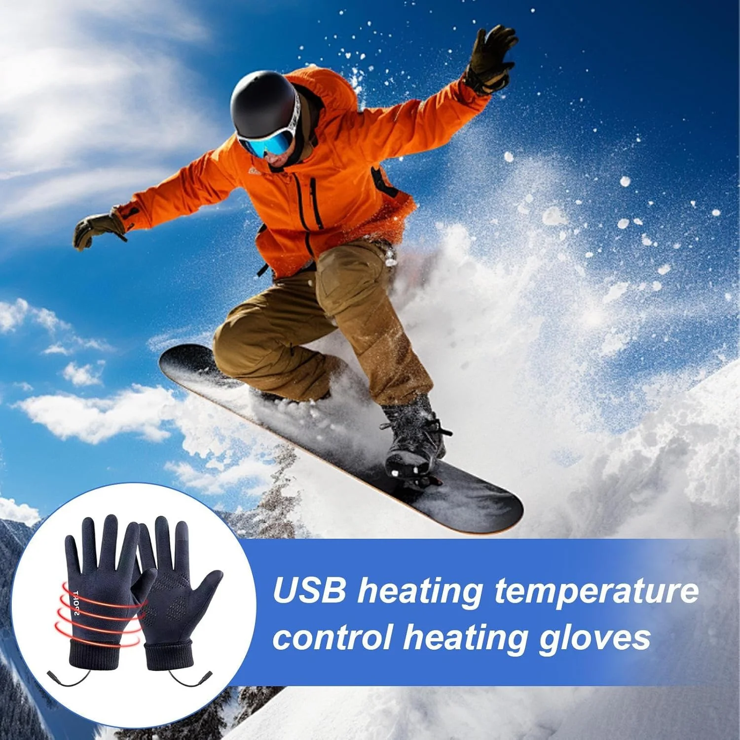 دستکش های گرم شونده شارژی - دستکش کار گرم شونده USB، دستکش های لمسی با 3 تنظیم دما برای دوچرخه سواری، کار در فضای باز، رانندگی، موتورسواری، کمپینگ، پیاده روی، شکار دستکش های گرم شونده شارژی - دستکش کار گرم شونده USB، دستکش های لمسی با 3 تنظیم دما برای دوچرخه سواری، کار در فضای باز، رانندگی، موتورسواری، کمپینگ، پیاده روی، شکار