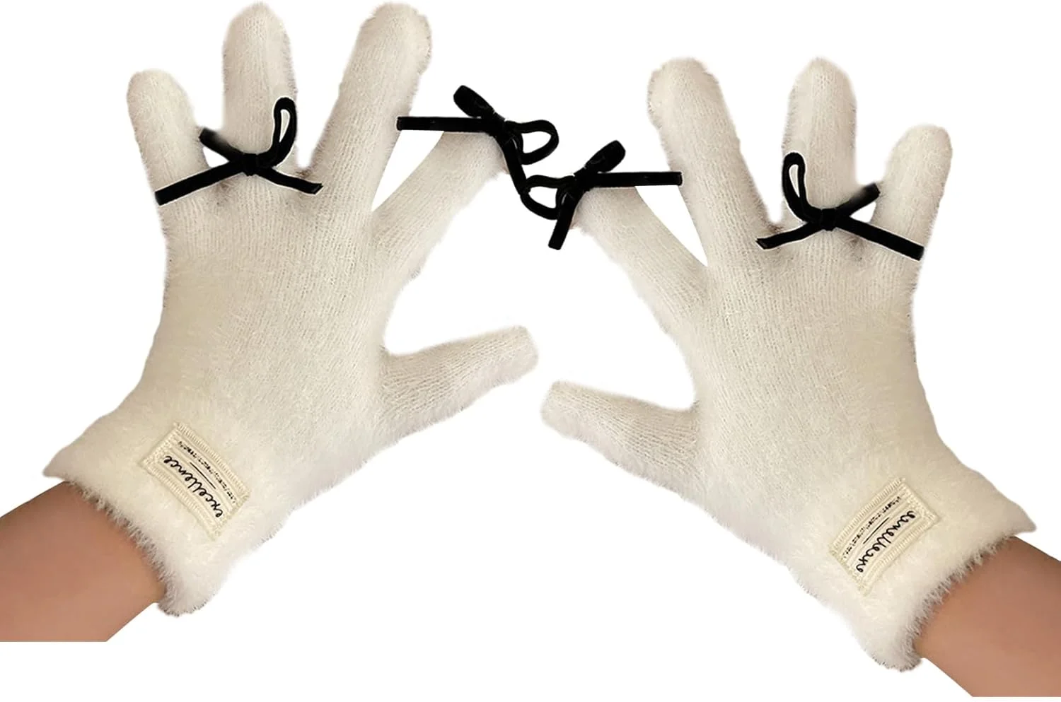 دستکش های Y2K با پاپیون، زمستانی، تمام انگشتی، گرم، صفحه لمسی، گرم نگه دارنده، دستکش های حرارتی بیرونی، دستکش های تمام انگشتی خزدار برای زنان دستکش های Y2K با پاپیون، زمستانی، تمام انگشتی، گرم، صفحه لمسی، گرم نگه دارنده، دستکش های حرارتی بیرونی، دستکش های تمام انگشتی خزدار برای زنان