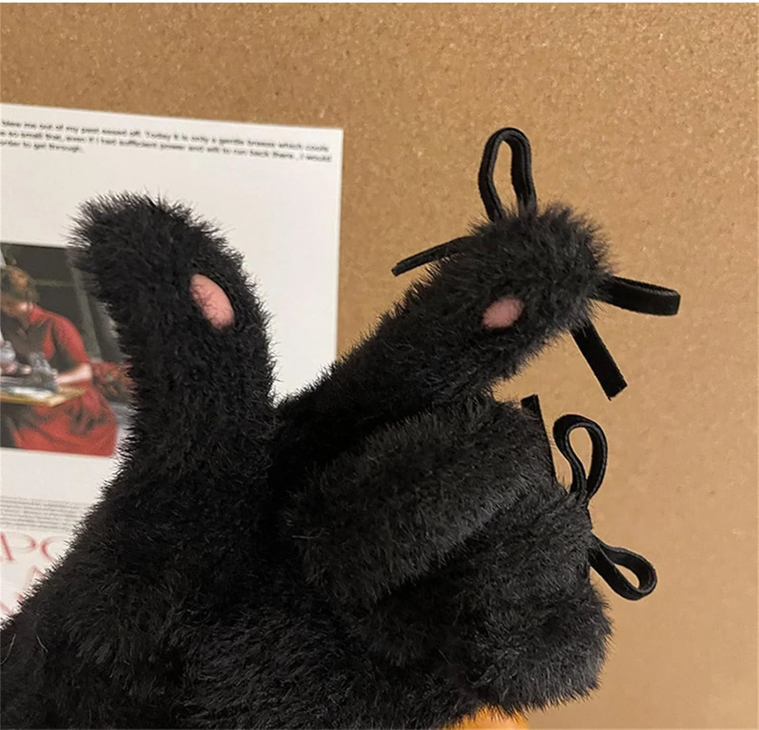 دستکش های Y2K با پاپیون، زمستانی، تمام انگشتی، گرم، صفحه لمسی، گرم نگه دارنده، دستکش های حرارتی بیرونی، دستکش های تمام انگشتی خزدار برای زنان دستکش های Y2K با پاپیون، زمستانی، تمام انگشتی، گرم، صفحه لمسی، گرم نگه دارنده، دستکش های حرارتی بیرونی، دستکش های تمام انگشتی خزدار برای زنان