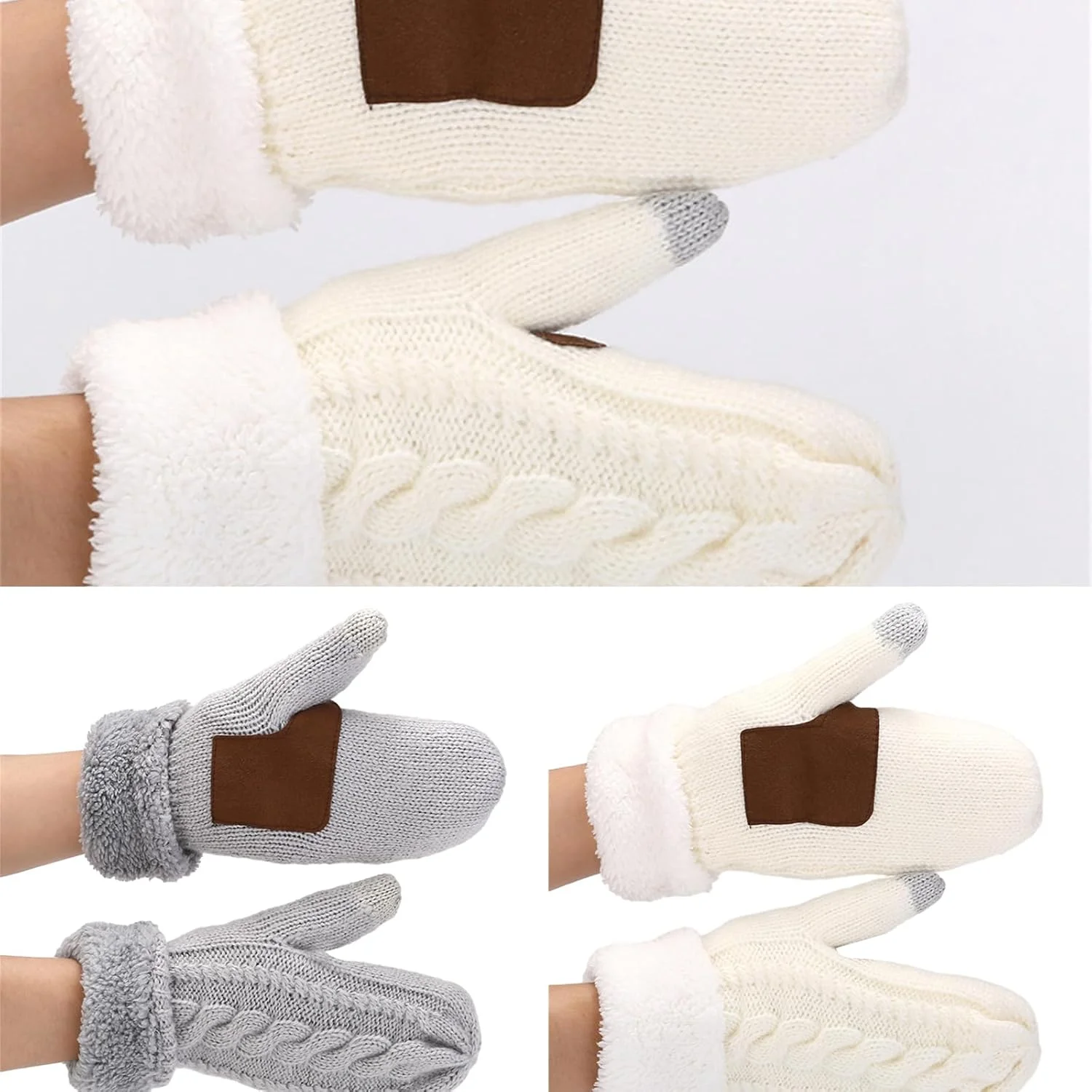 دستکش های بافتنی صفحه لمسی، دستکش های زمستانی تمام انگشتی، کشسان، گرم، مناسب دوچرخه سواری، اسکی، کوهنوردی برای دختران، نوجوانان، زنان، مردان، بافتنی ضد باد برای زنان در هوای سرد دستکش های بافتنی صفحه لمسی، دستکش های زمستانی تمام انگشتی، کشسان، گرم، مناسب دوچرخه سواری، اسکی، کوهنوردی برای دختران، نوجوانان، زنان، مردان، بافتنی ضد باد برای زنان در هوای سرد