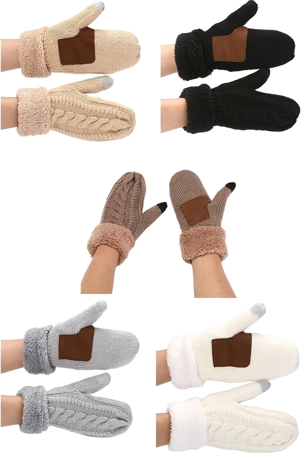 دستکش های بافتنی صفحه لمسی، دستکش های زمستانی تمام انگشتی، کشسان، گرم، مناسب دوچرخه سواری، اسکی، کوهنوردی برای دختران، نوجوانان، زنان و مردان، بافتنی ضد باد برای زنان در هوای سرد دستکش های بافتنی صفحه لمسی، دستکش های زمستانی تمام انگشتی، کشسان، گرم، مناسب دوچرخه سواری، اسکی، کوهنوردی برای دختران، نوجوانان، زنان و مردان، بافتنی ضد باد برای زنان در هوای سرد