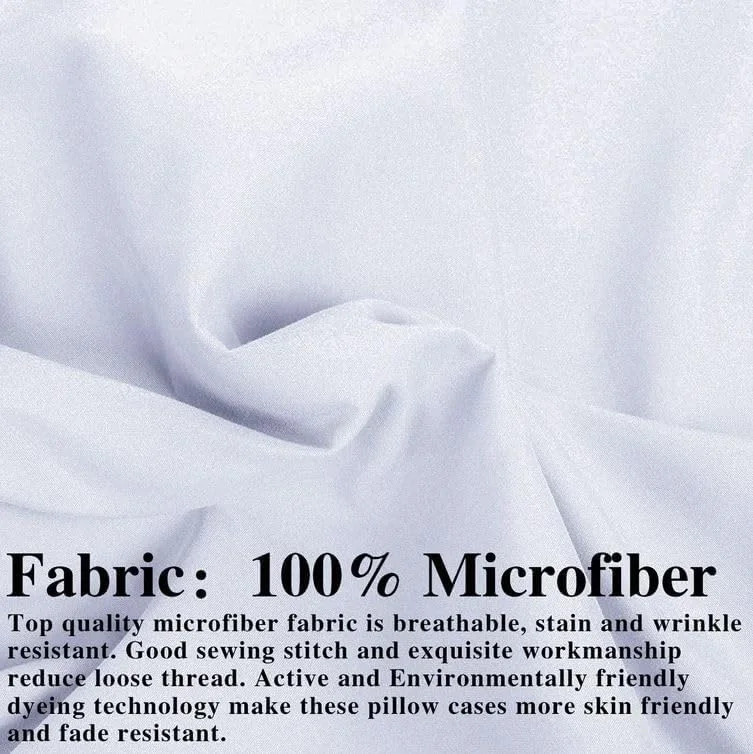 روکش بالش سفید - سایز کینگ - راه راه سفید - بسته 2 عددی - بالش خواب فوق العاده نرم (50x75 سانتی متر)، نرم و ابریشمی، بهترین برای پوست و موی زیبای شما - ضد حساسیت - روکش بالش با کیفیت هتلی روکش بالش سفید - سایز کینگ - راه راه سفید - بسته 2 عددی - بالش خواب فوق العاده نرم (50x75 سانتی متر)، نرم و ابریشمی، بهترین برای پوست و موی زیبای شما - ضد حساسیت - روکش بالش با کیفیت هتلی